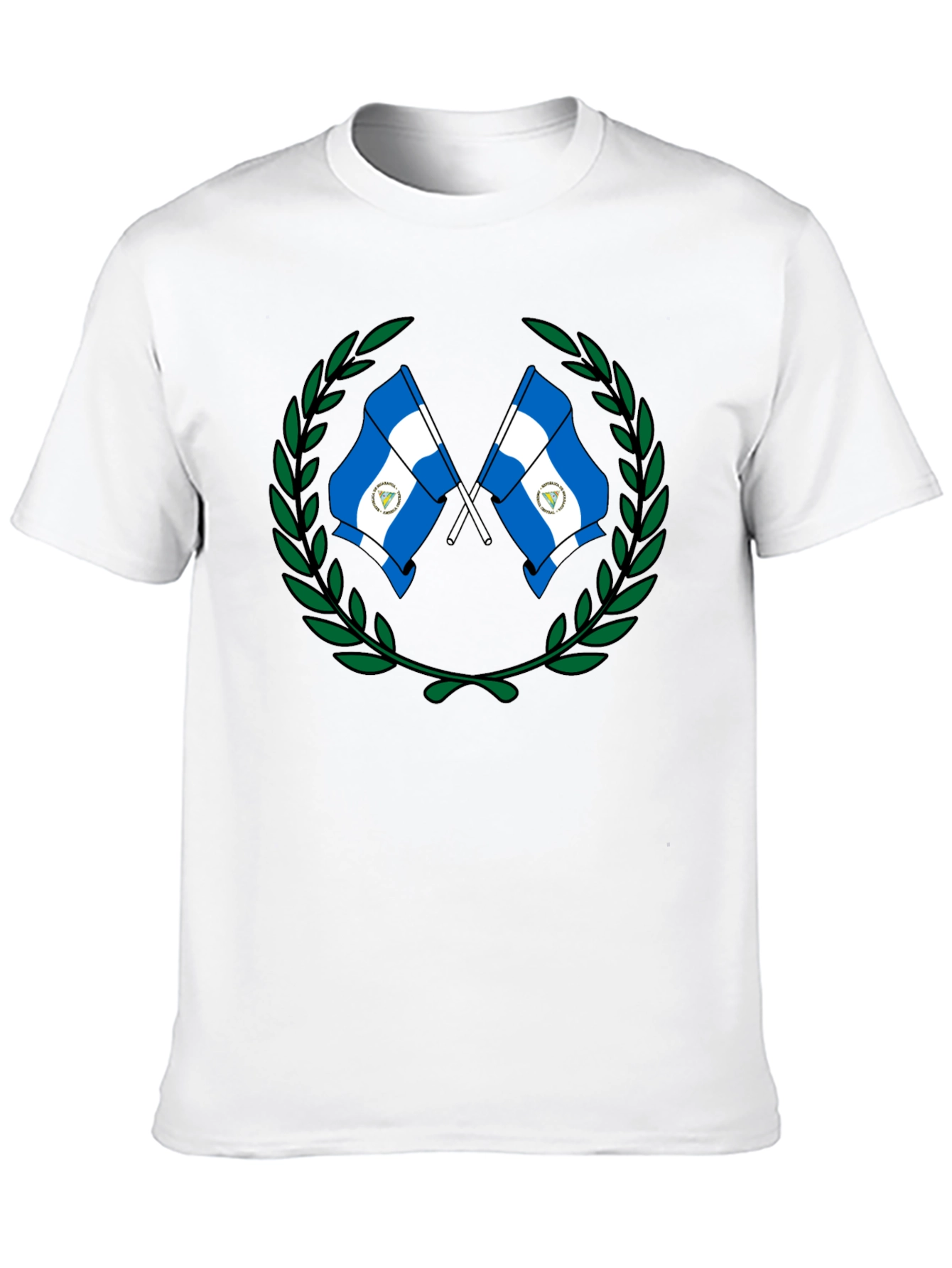 Black Nicaragua Flag T-Shirt view 10