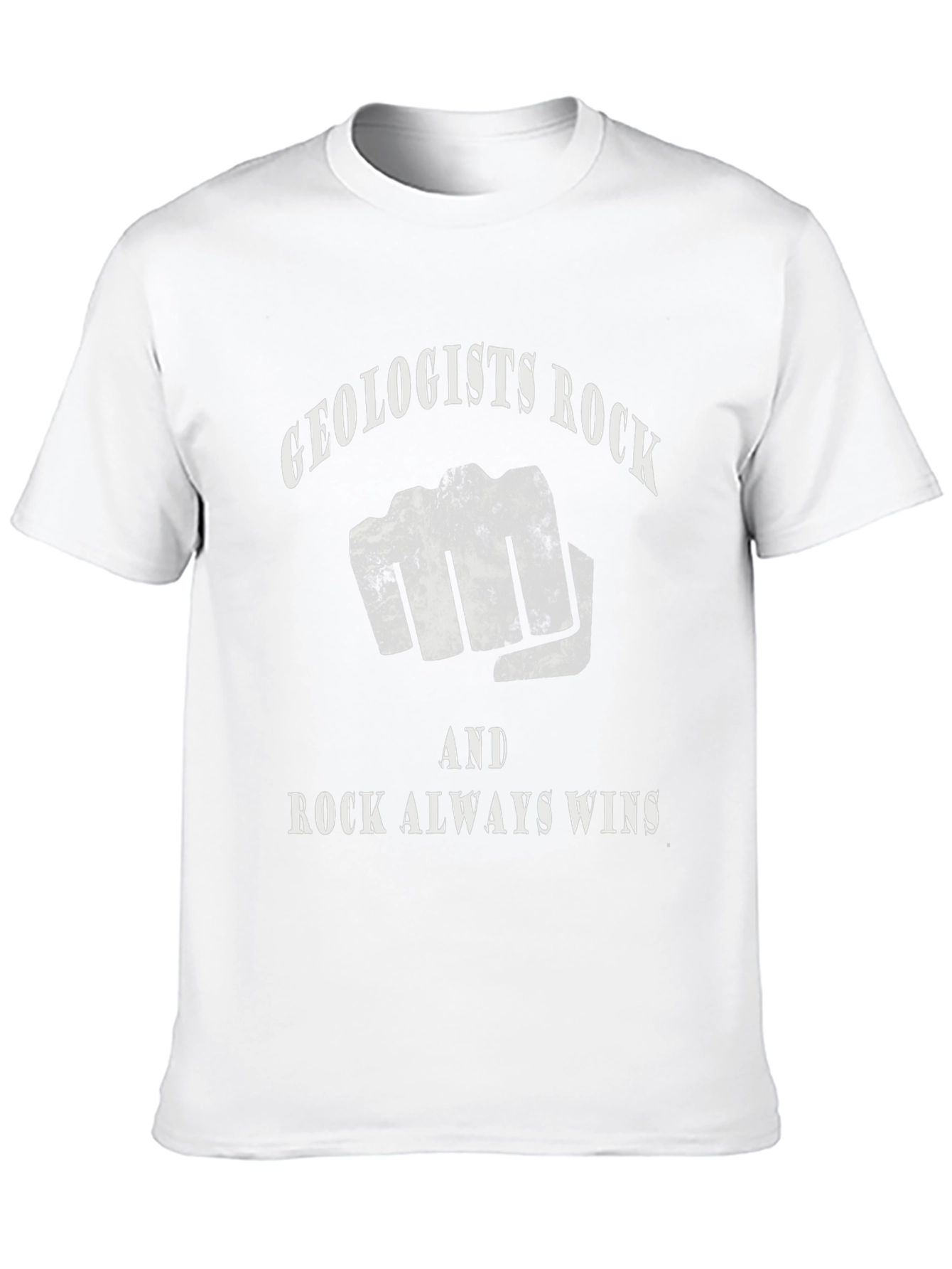 Black Geologists Rock T-Shirt - Rock Always Wins! view 10