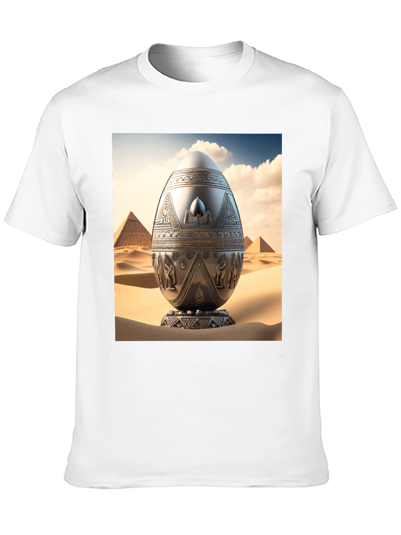 Black Egyptian Egg T-Shirt - Unique Design view 10