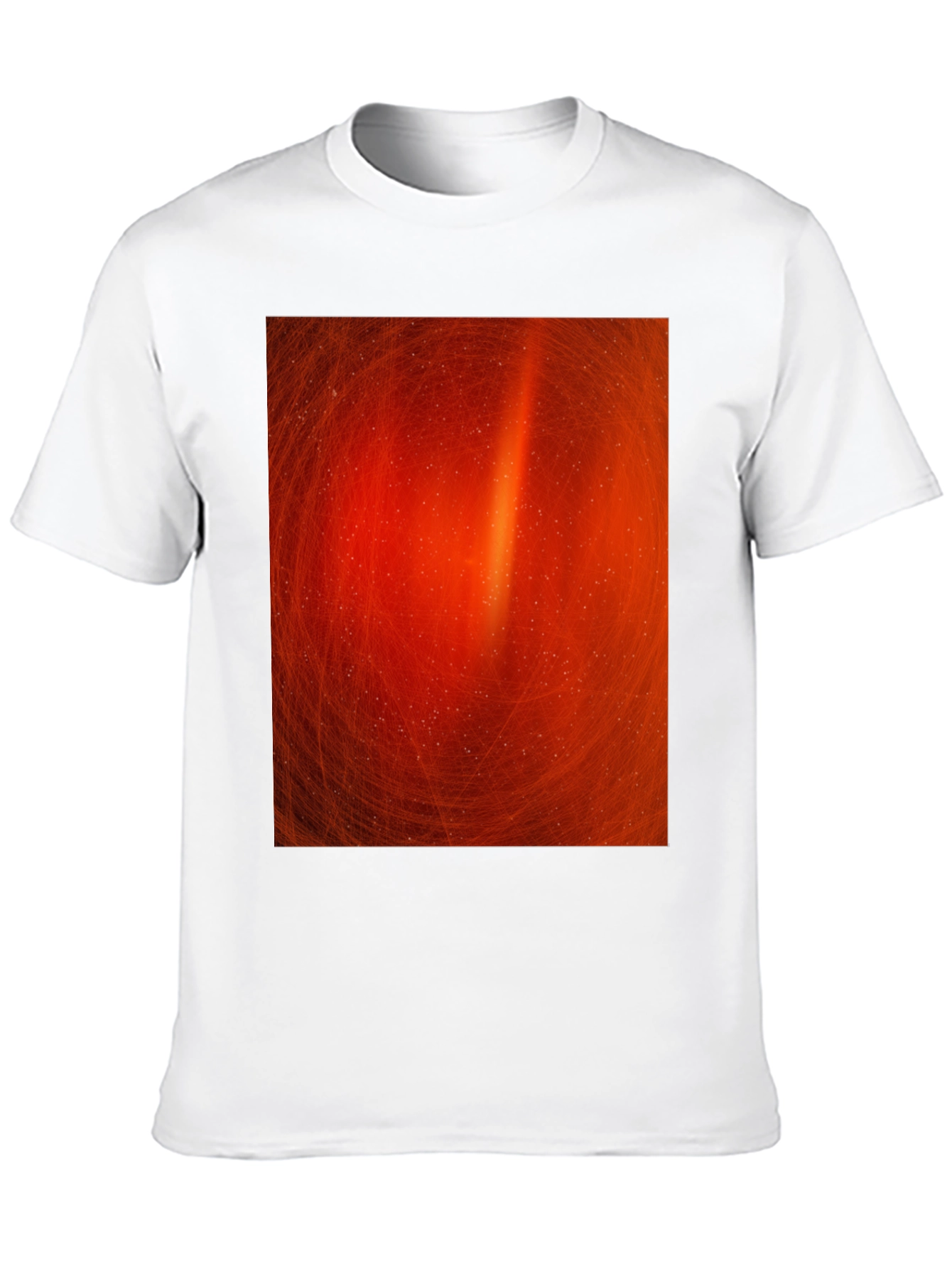 Black Fiery Swirl Black T-Shirt - Modern Art Design view 10