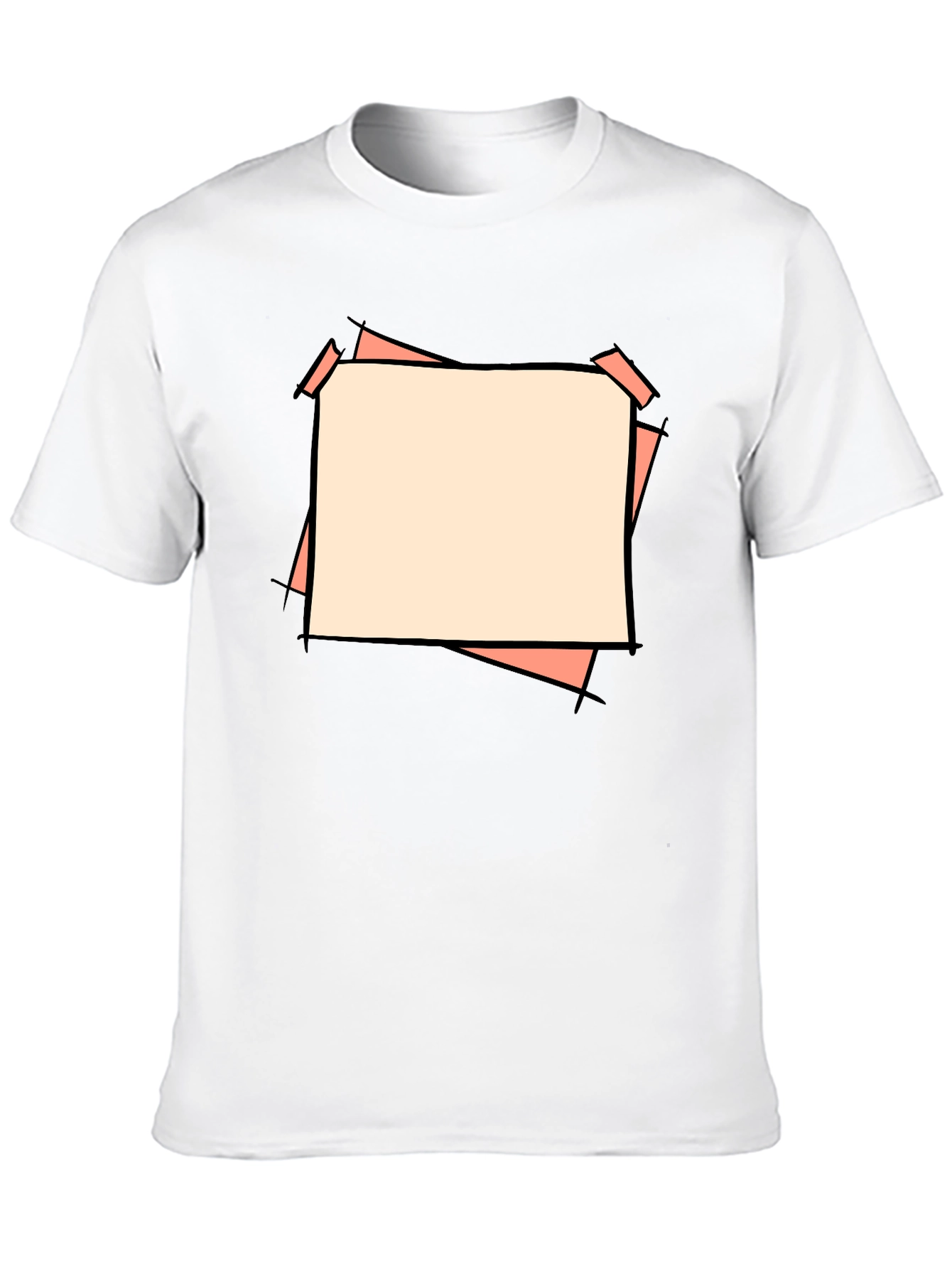 Black Abstract Graphic Black T-Shirt view 10