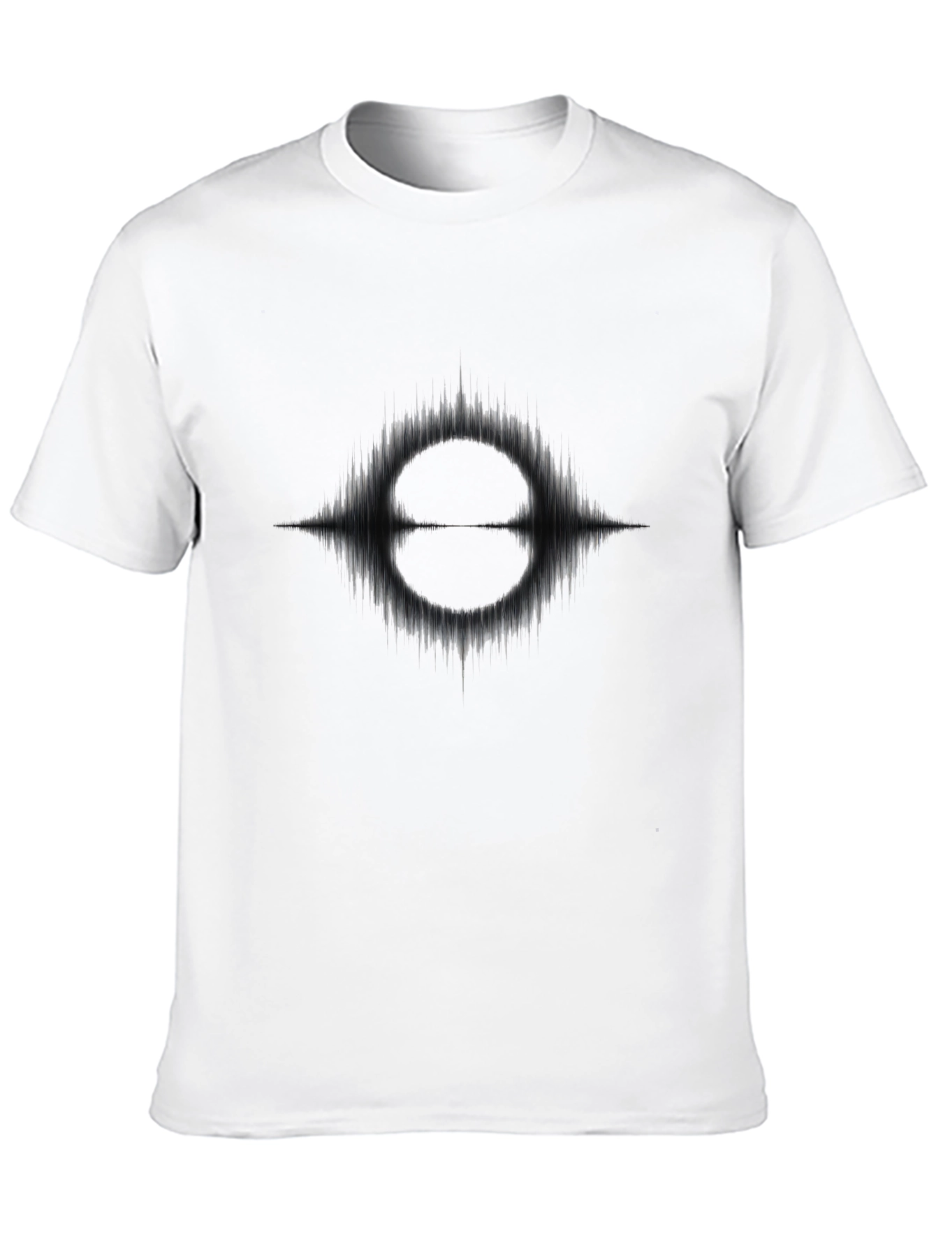 Black Abstract Graphic Print T-Shirt view 10