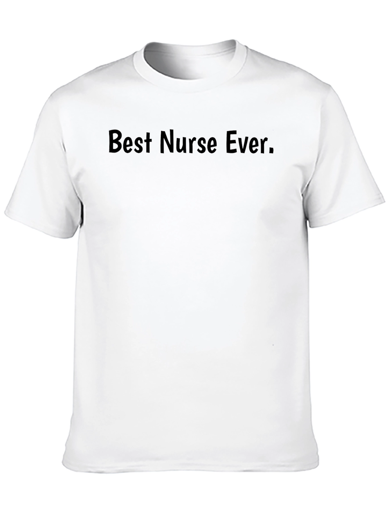 Black Best Nurse Ever T-Shirt - Black Crew Neck Tee view 10