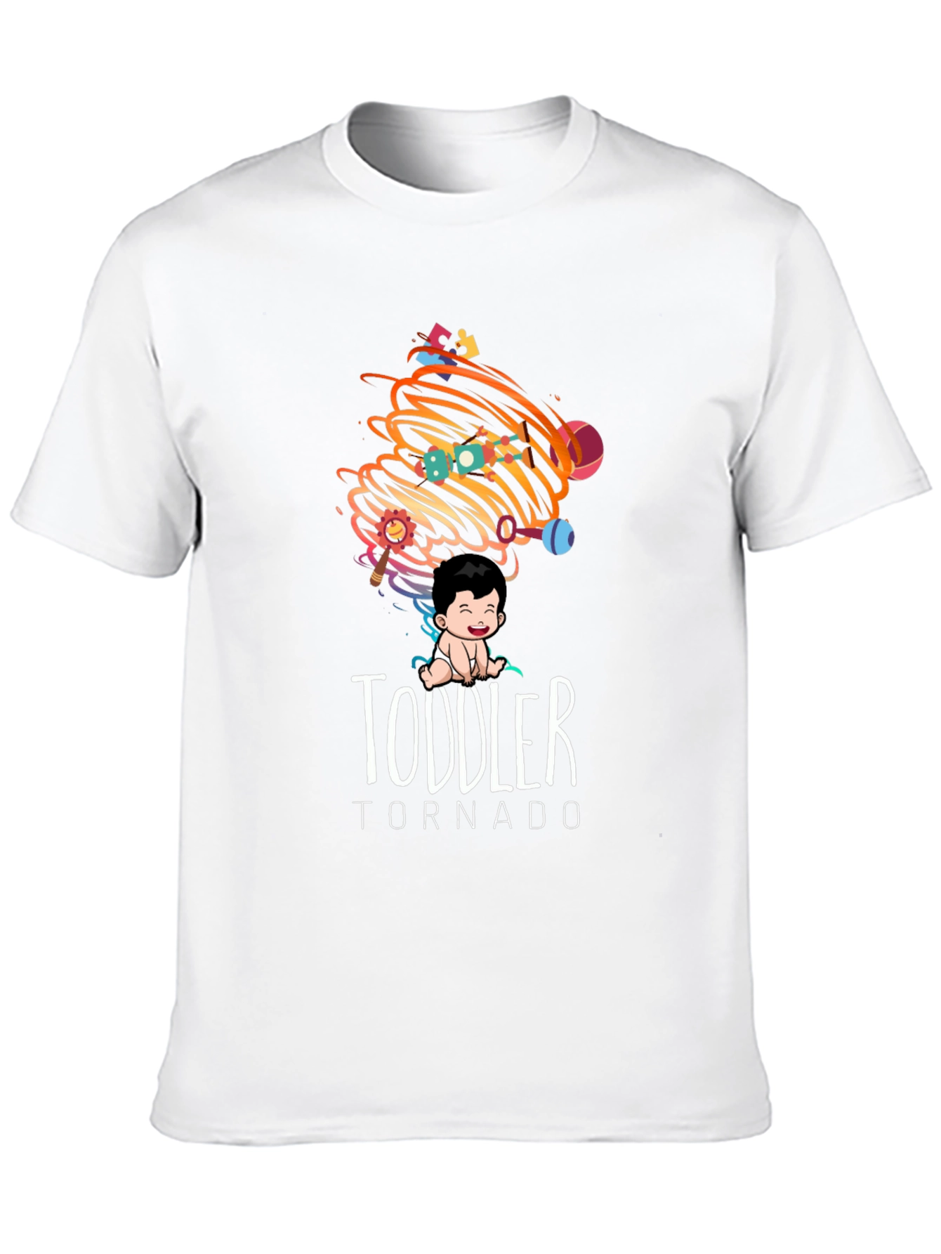 Black Toddler Tornado Graphic Tee - Soft Cotton Comfort view 10