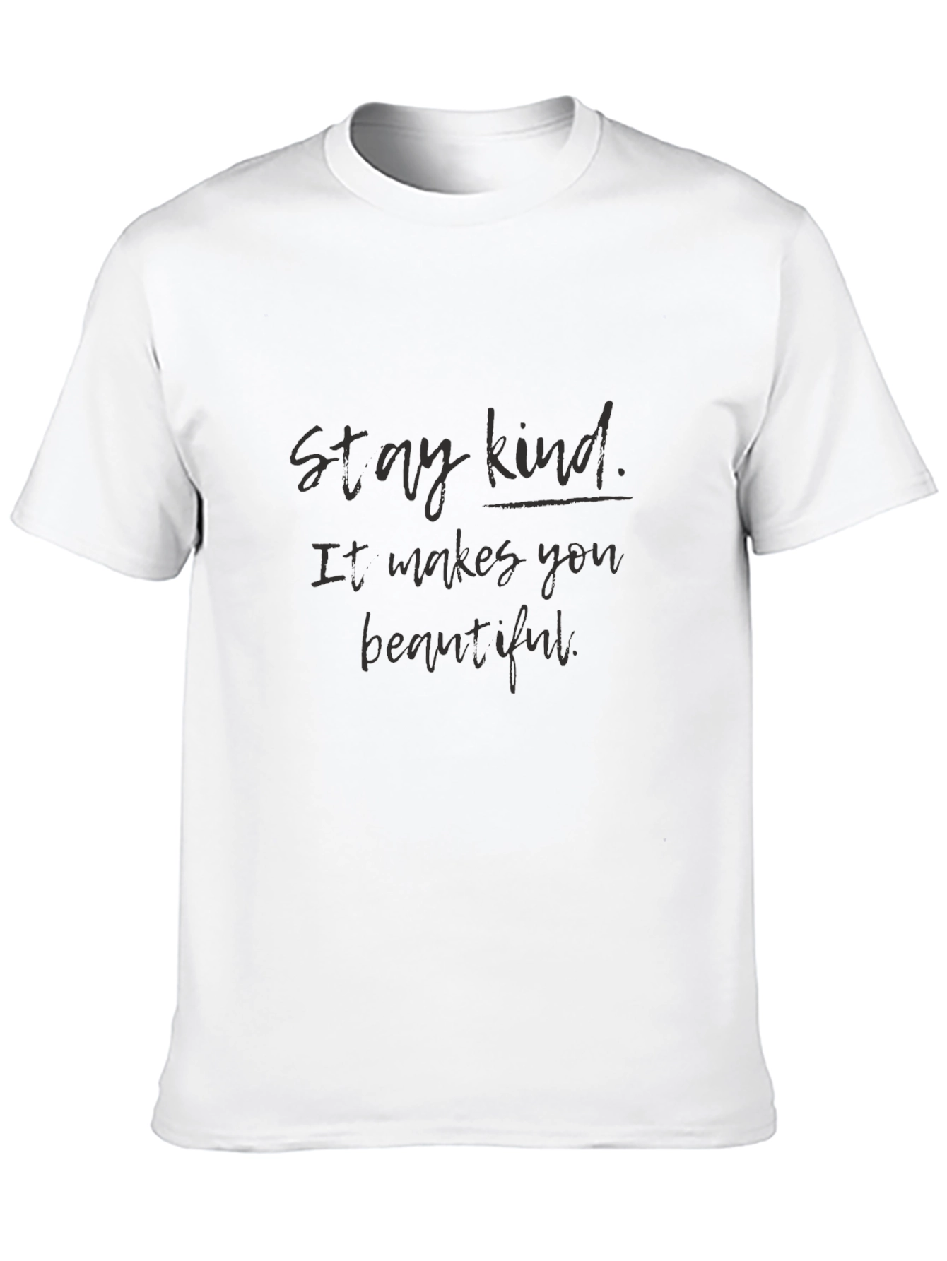 Black Stay Kind Graphic Tee - Inspirational Message view 10