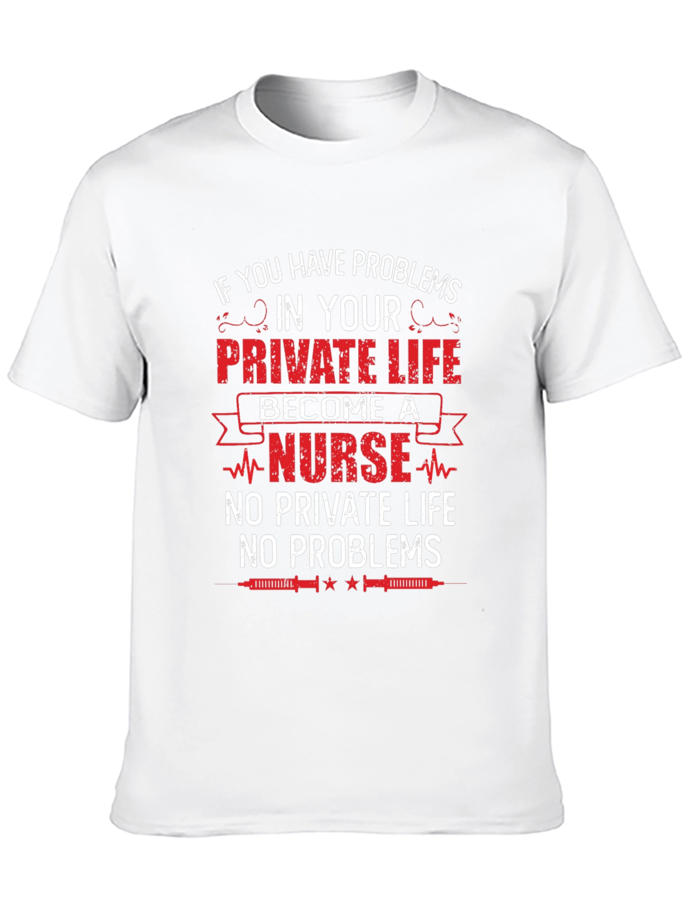 Black Nurse Life T-Shirt - No Private Life, No Problems view 10