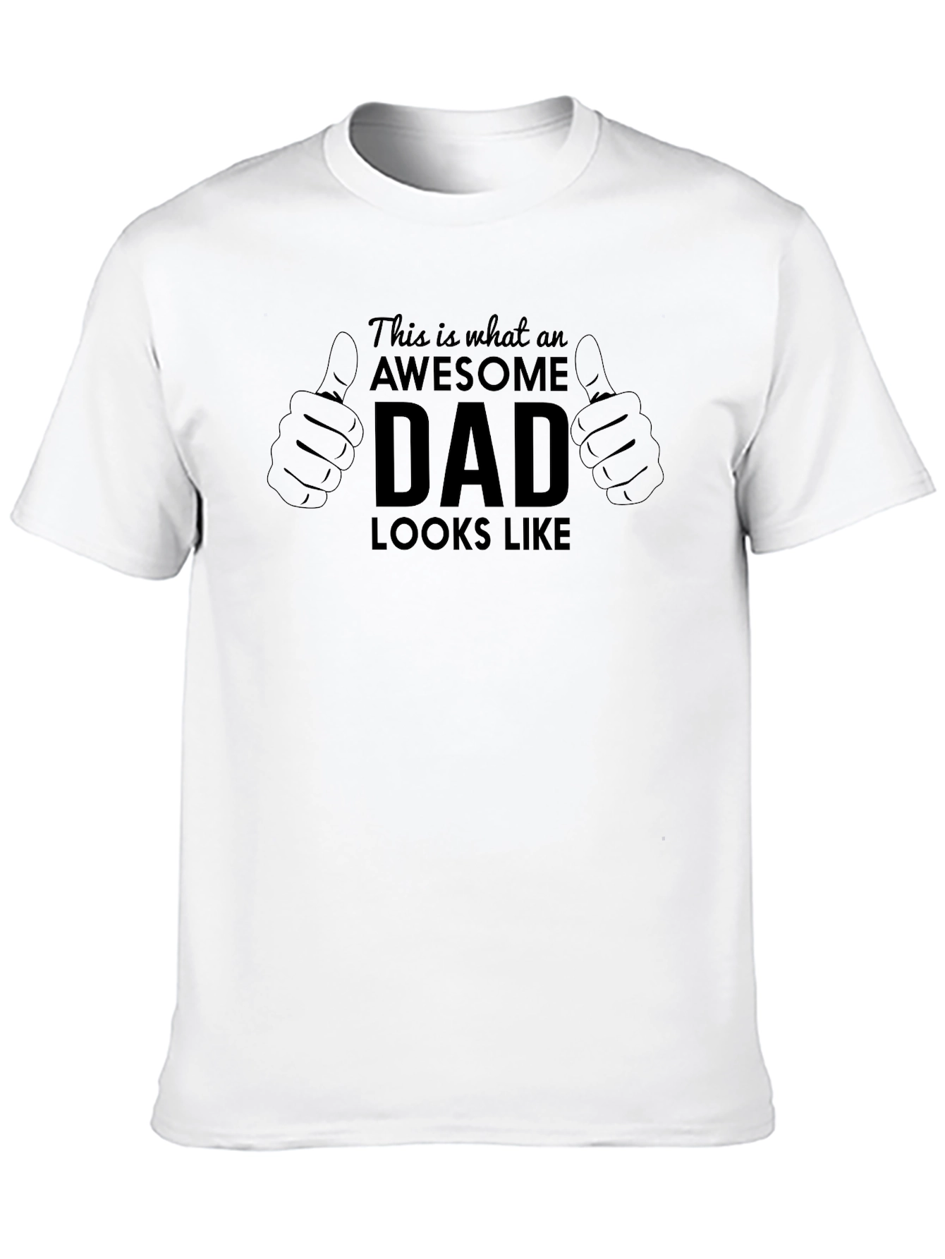 Black Awesome Dad T-Shirt - Father's Day Gift view 10