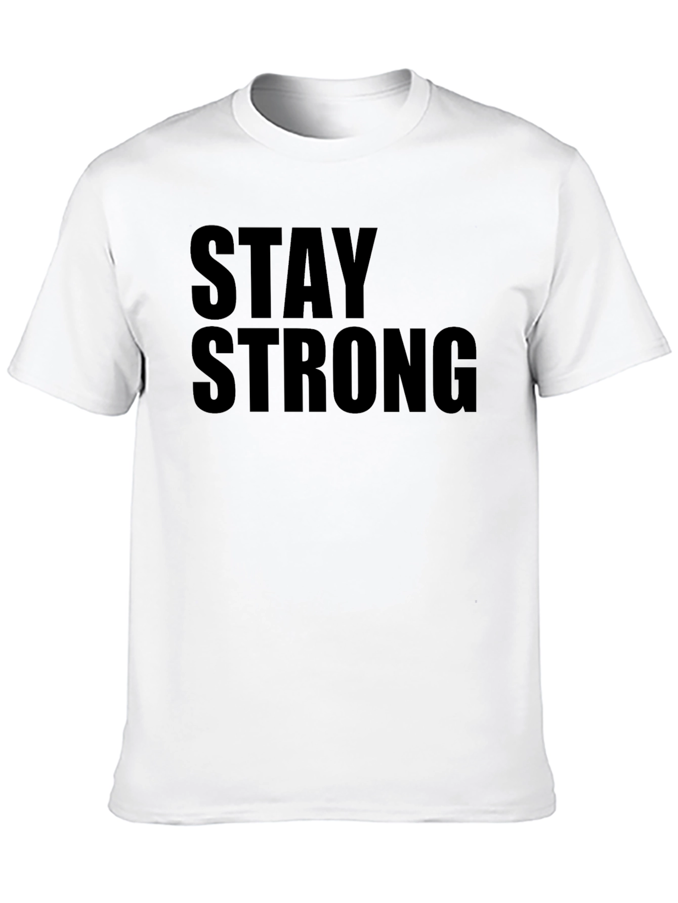 Black Stay Strong Graphic Black T-Shirt view 10