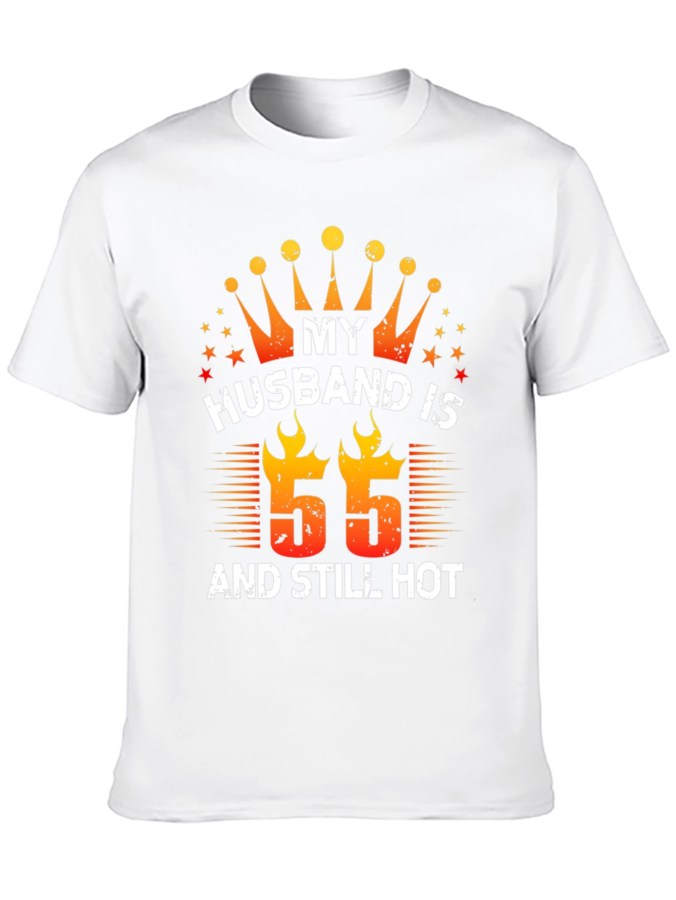 Black Husband Birthday "55" T-Shirt view 10