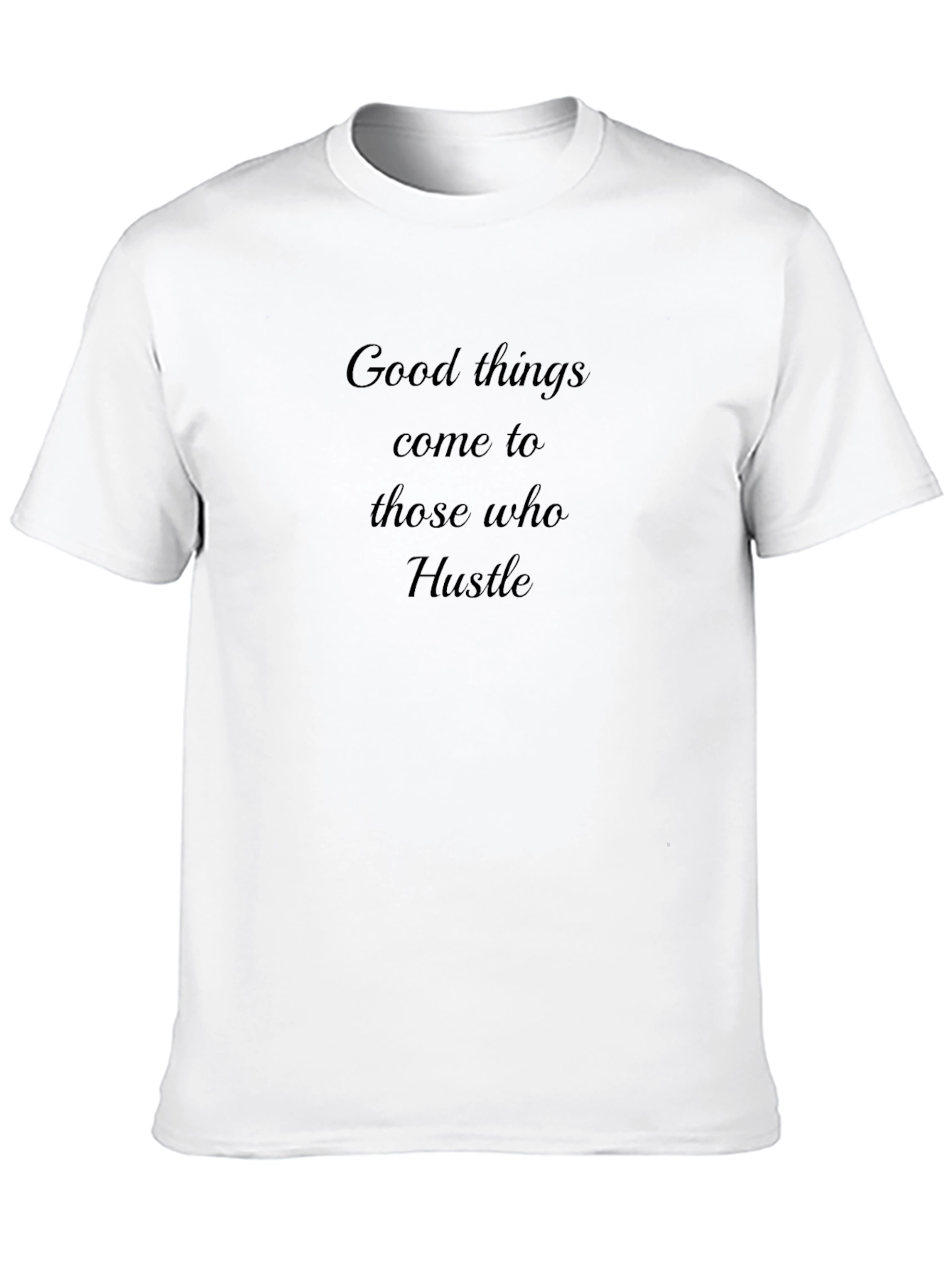Black Hustle Graphic Tee - Motivational Black T-Shirt view 10