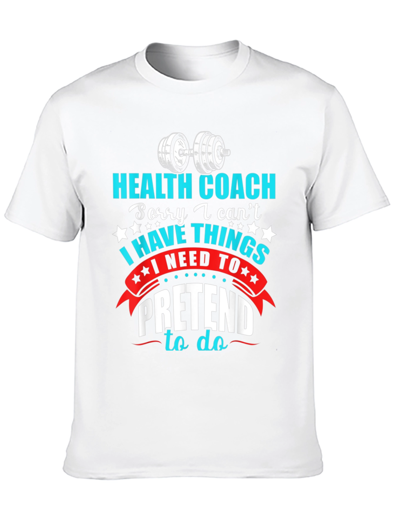 Black Health Coach T-Shirt - Funny Gym & Fitness Apparel view 10