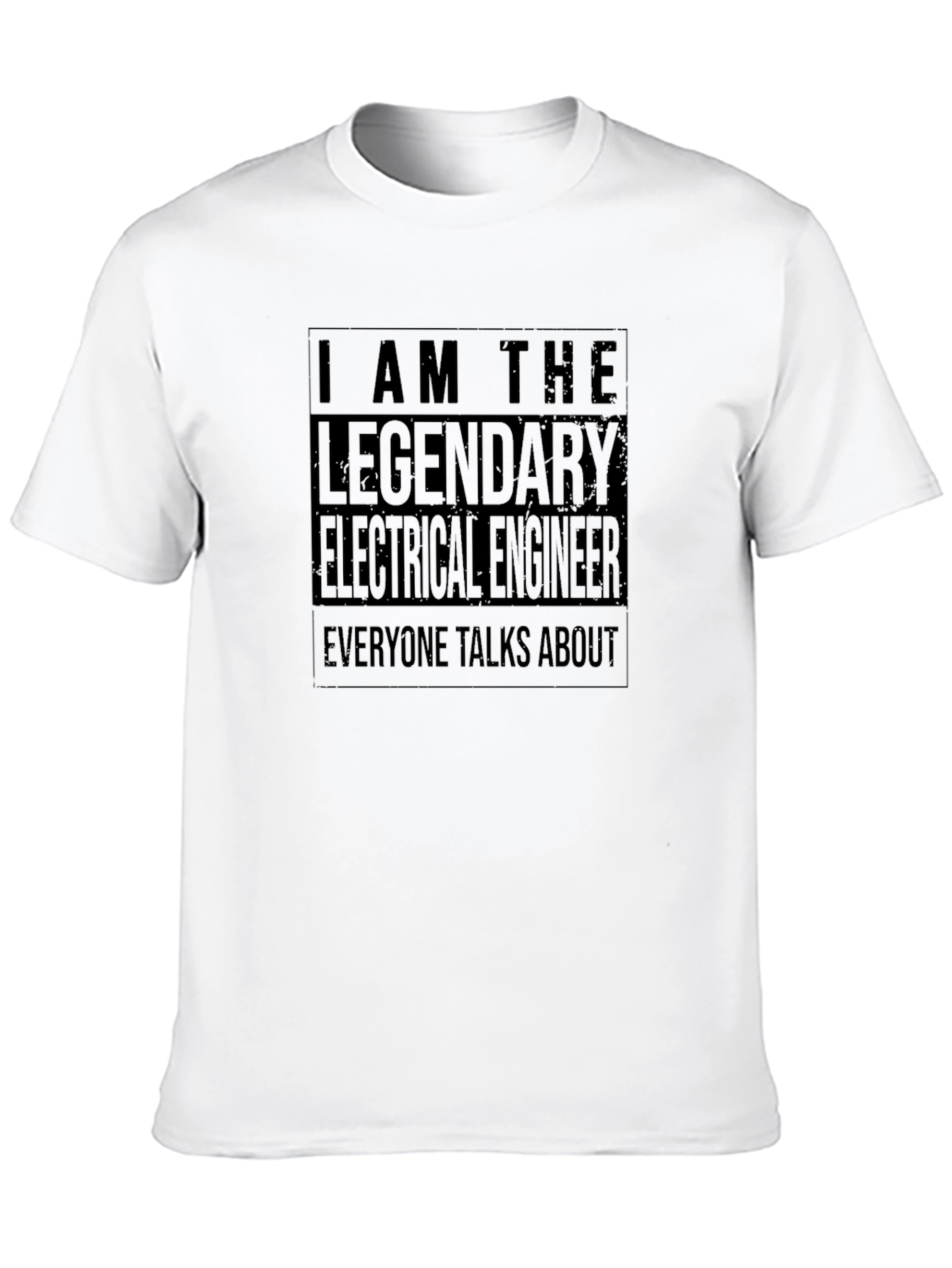 Black Legendary Electrical Engineer Black T-Shirt view 10