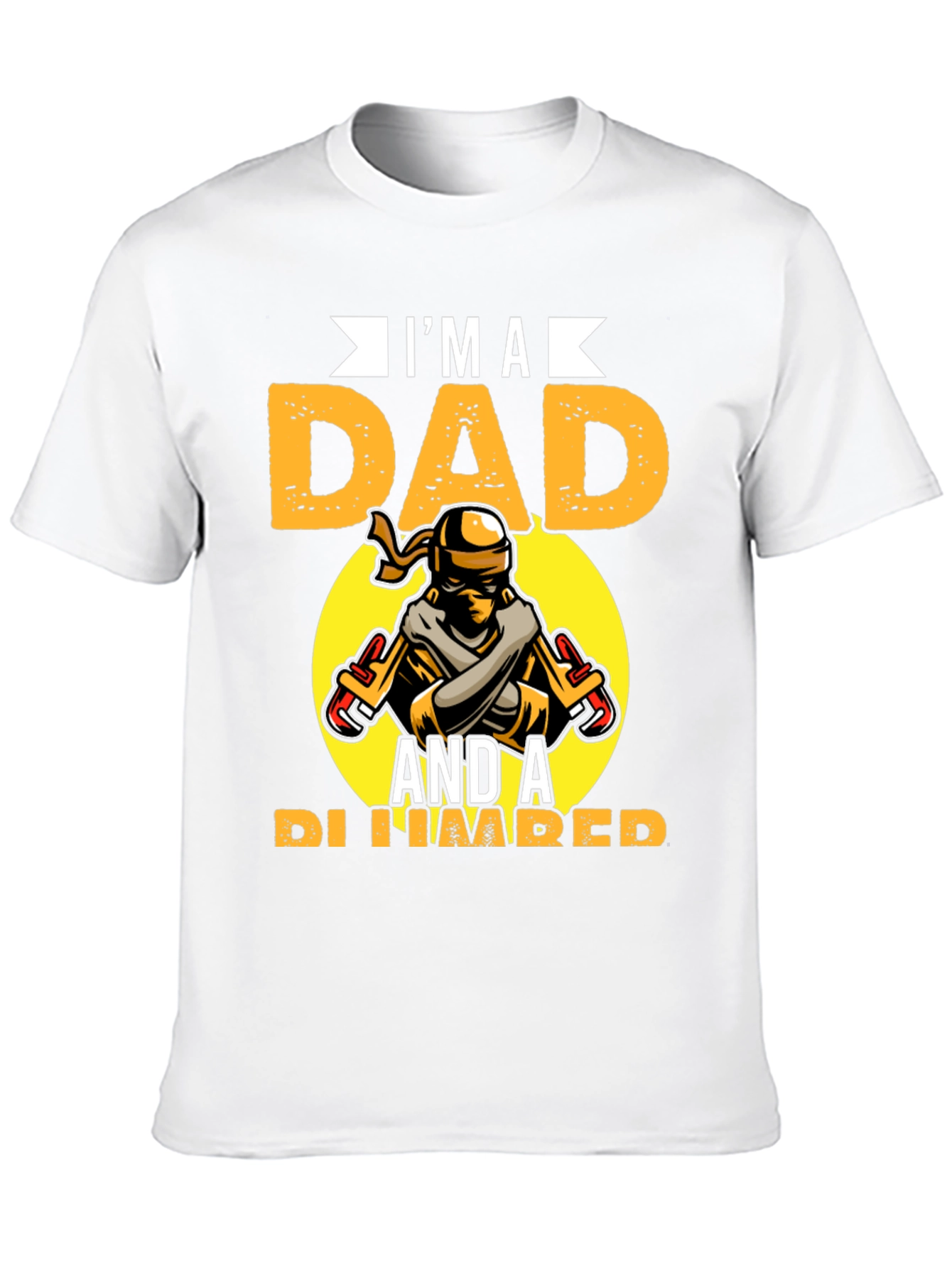 Black I'm A Dad And A Plumber Graphic Tee view 10