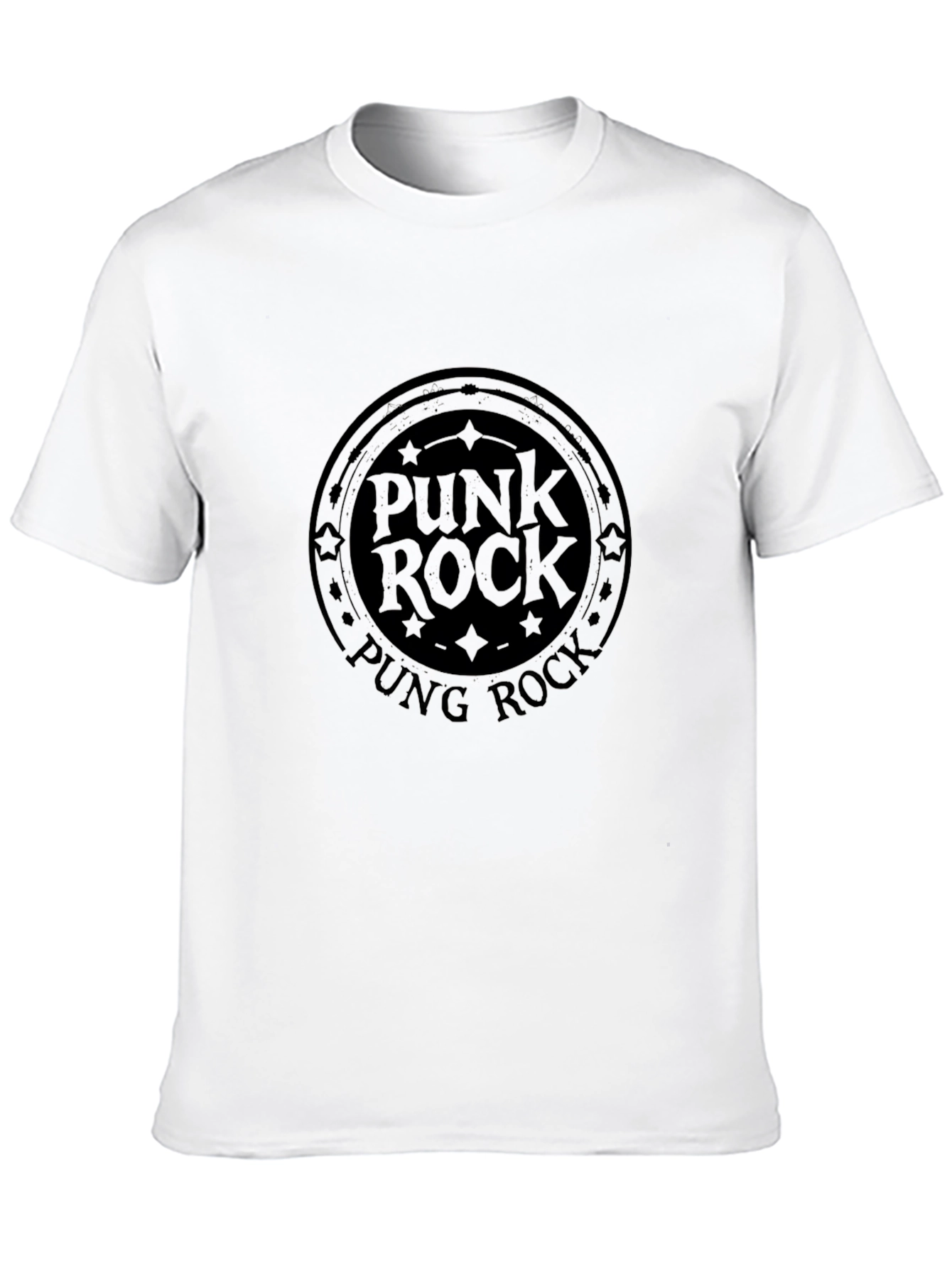 Black Punk Rock Graphic Tee - Black view 10