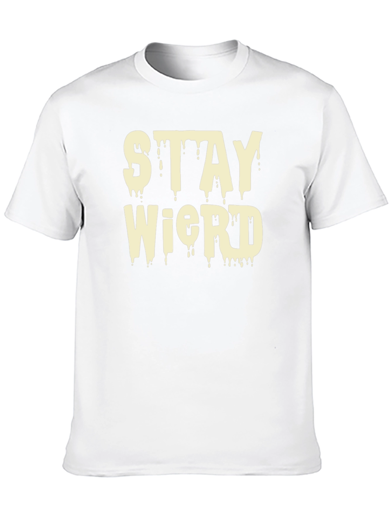 Black Stay Weird Black Graphic T-Shirt view 10