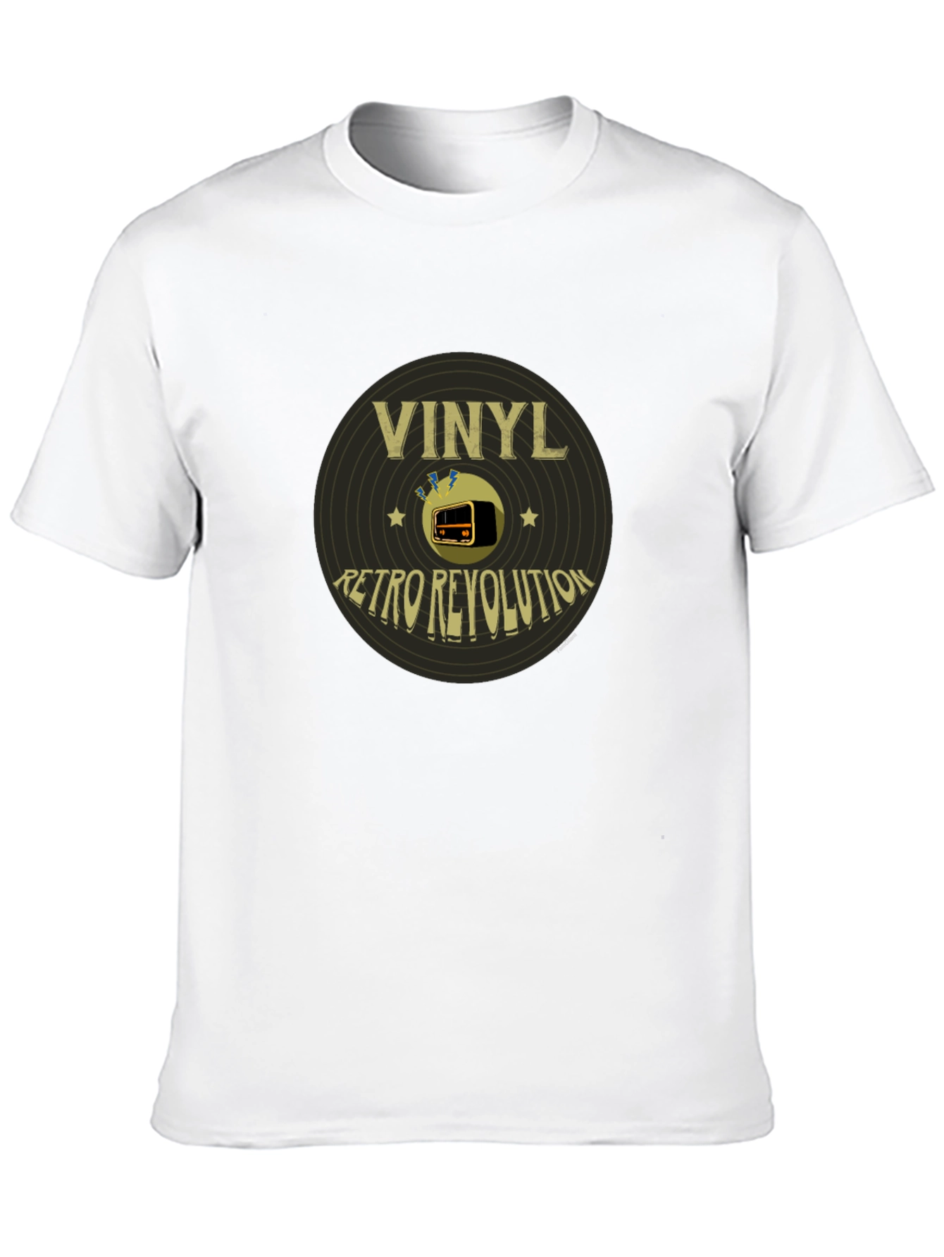 Retro Vinyl Revolution Black T-Shirt - 10