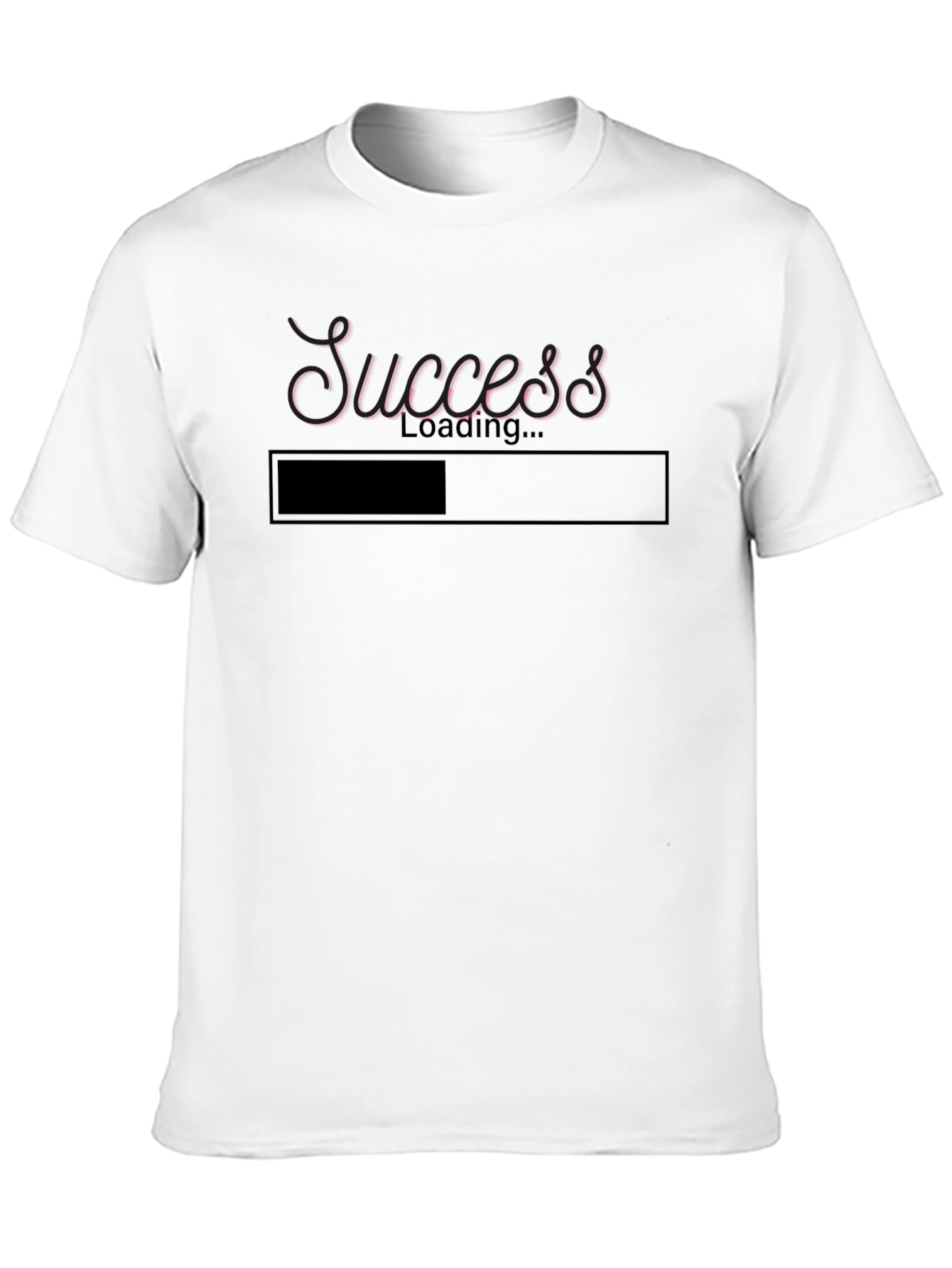 Black Success Loading T-Shirt - Motivational Graphic Tee view 10