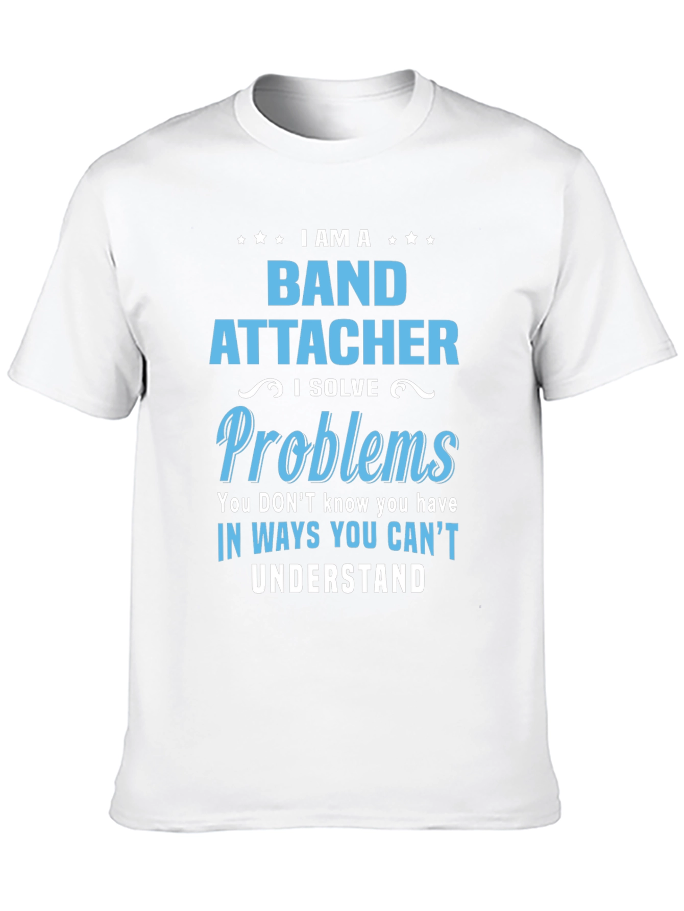 Black I am a Band Attacher T-Shirt view 10