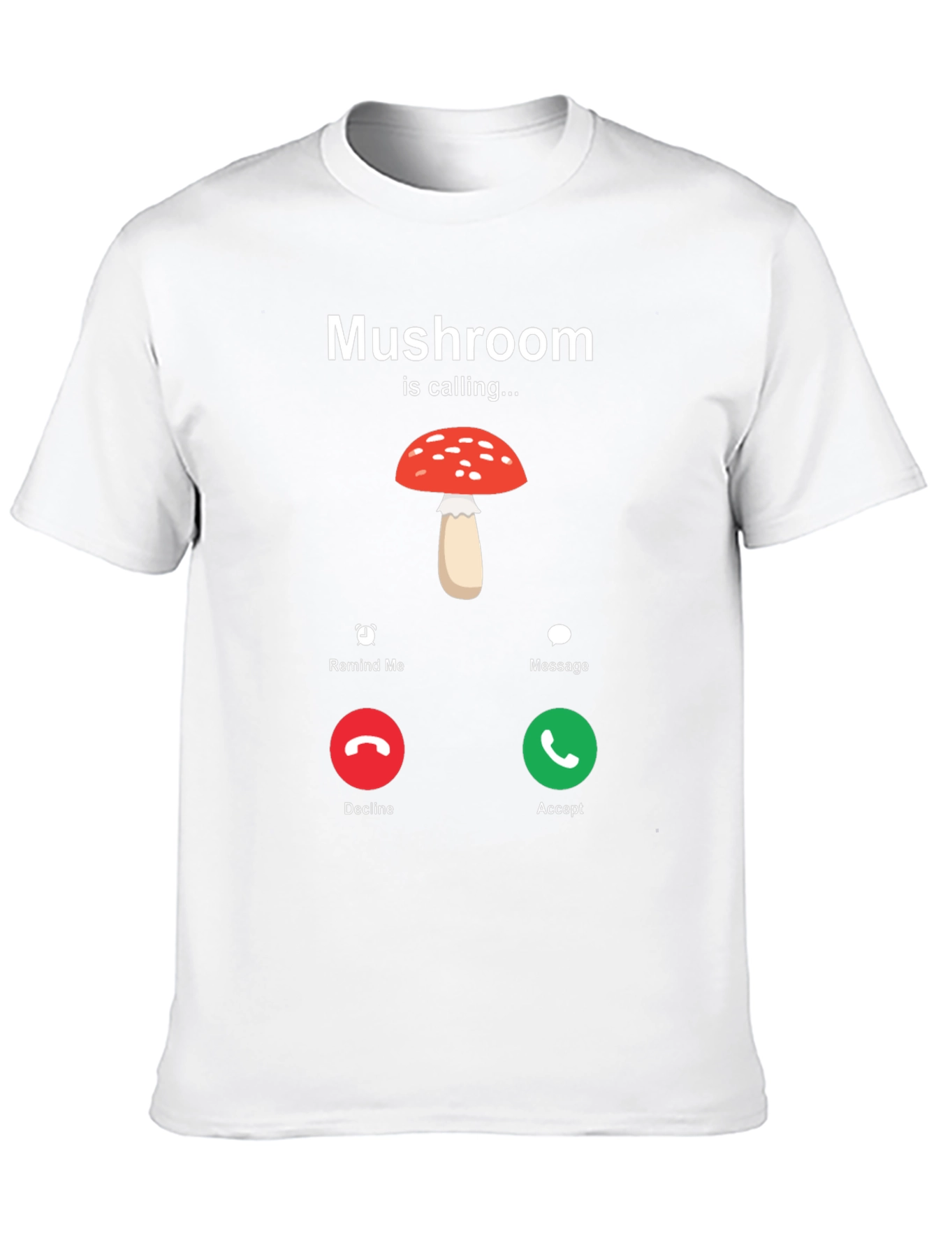 Black Mushroom is Calling T-Shirt - Humorous Nature Lover Tee view 10