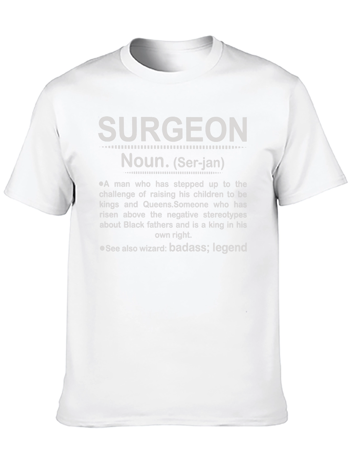 Black Surgeon Definition T-Shirt view 10