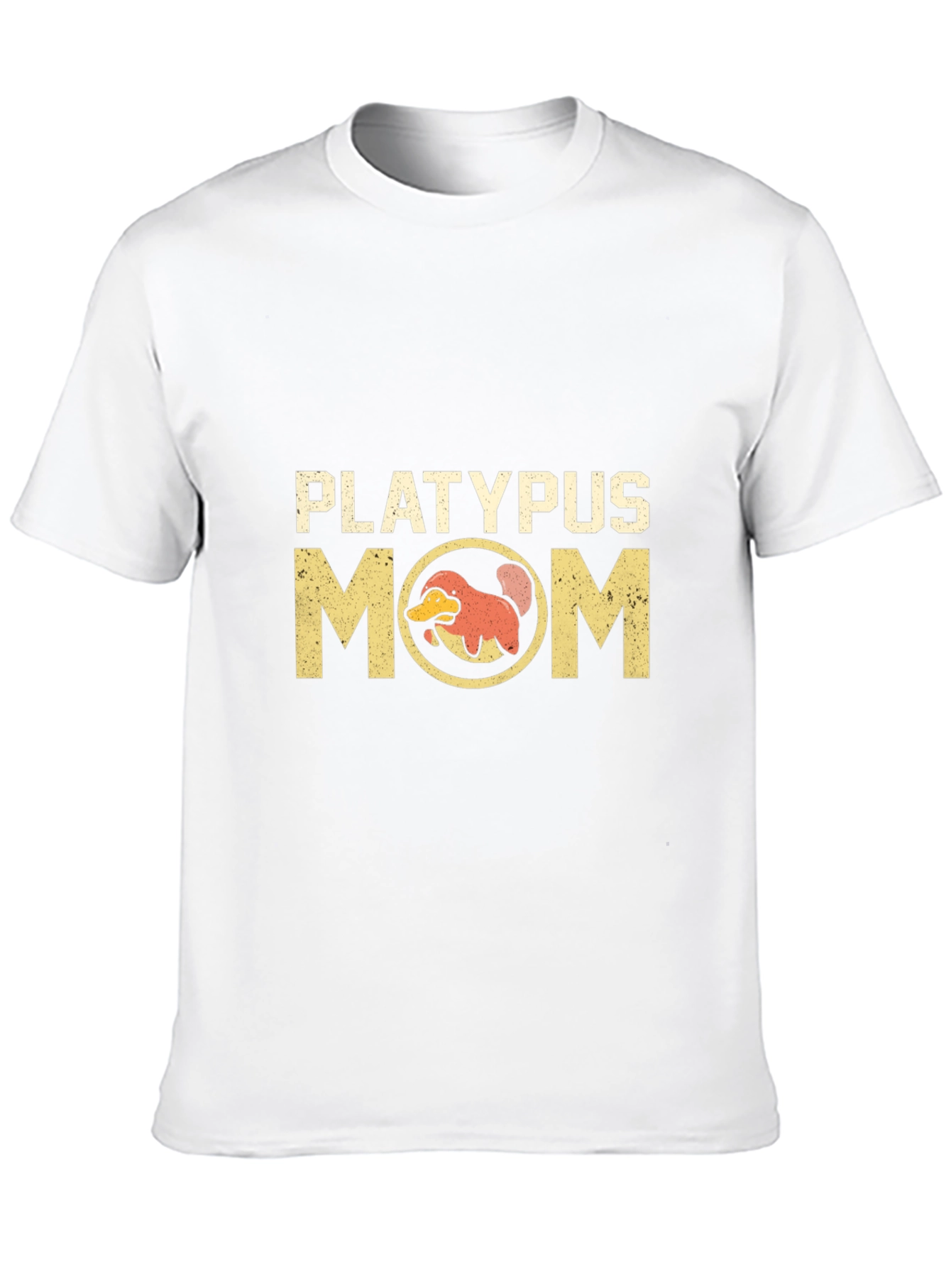 Black Platypus Mom Black T-Shirt Novelty Design view 10