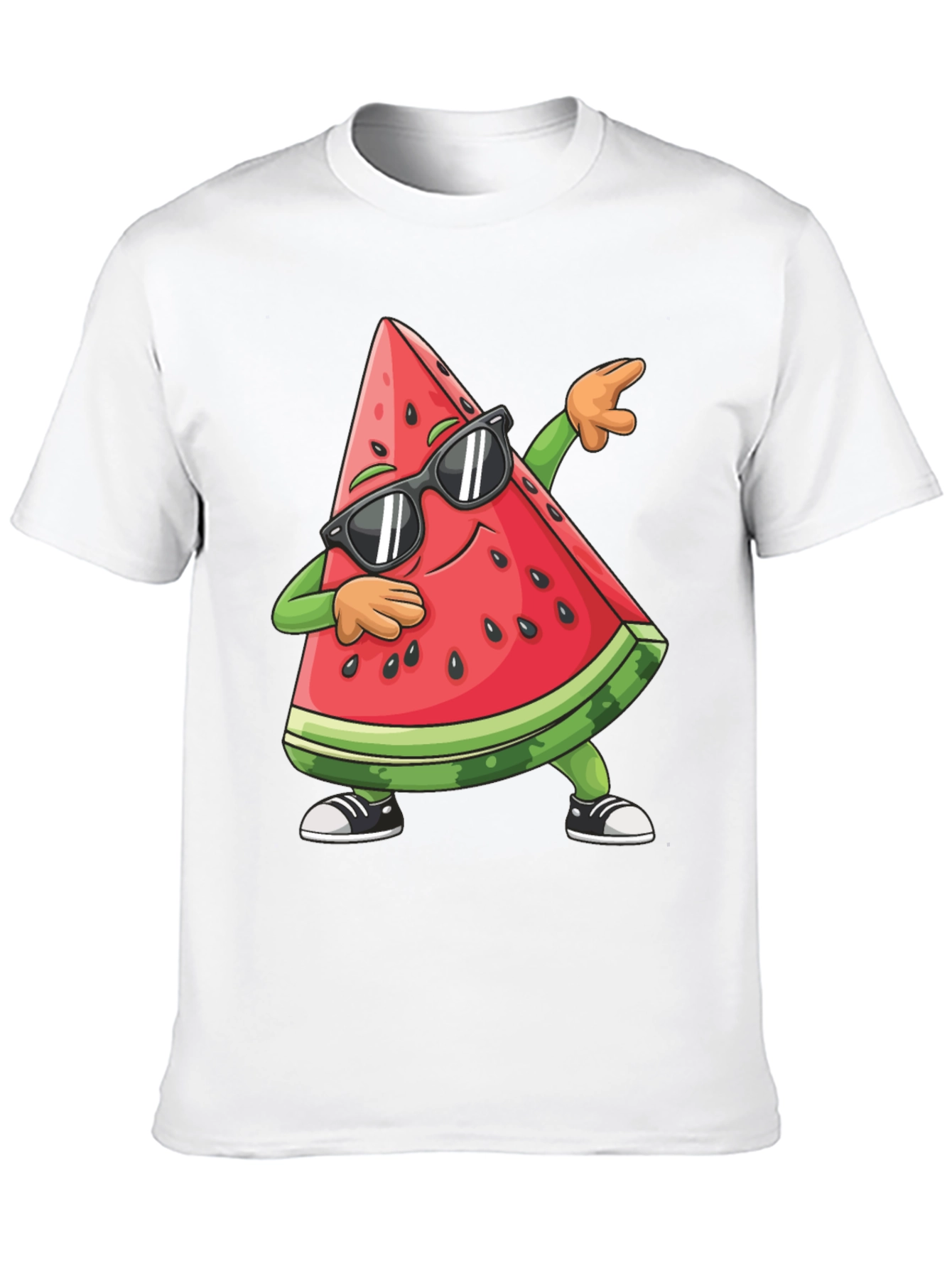 Black Cool Watermelon Dab T-Shirt - Summer Fun! view 10