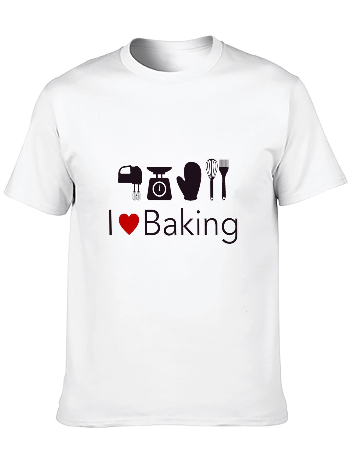 Black I Love Baking T-Shirt view 10