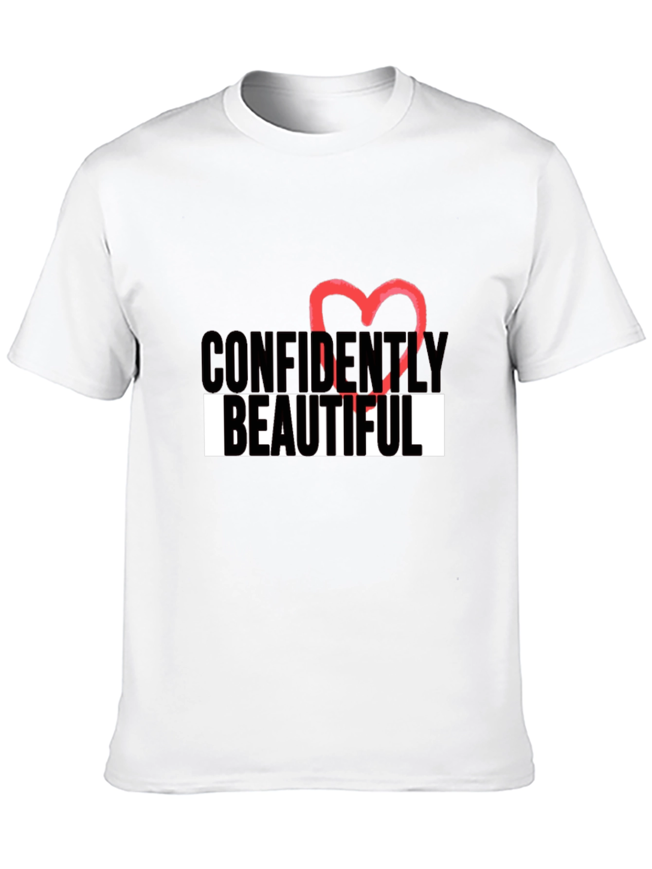 Black Confidently Beautiful Graphic T-Shirt view 10