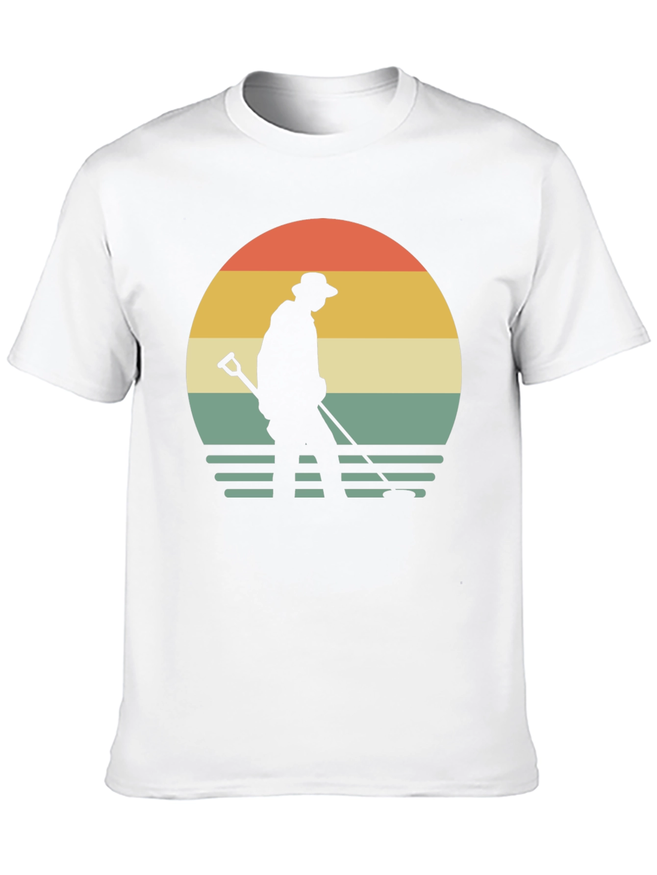 Black Vintage Metal Detecting T-Shirt view 10