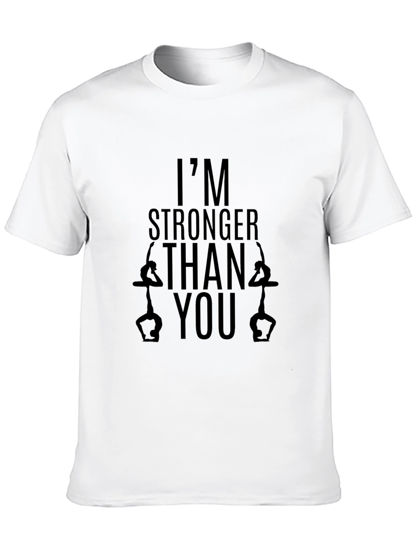 Black Stronger Than You Black Graphic Tee view 10