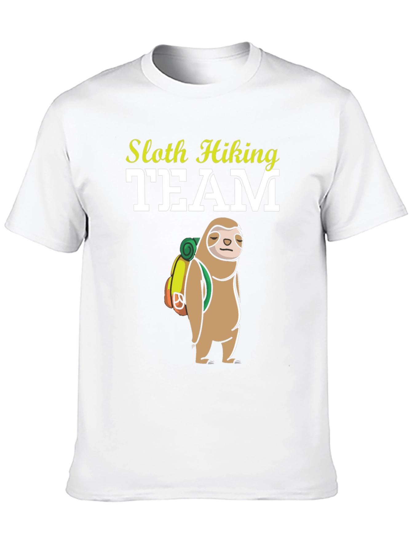 Black Sloth Hiking Team T-Shirt - Funny Adventure Tee view 10