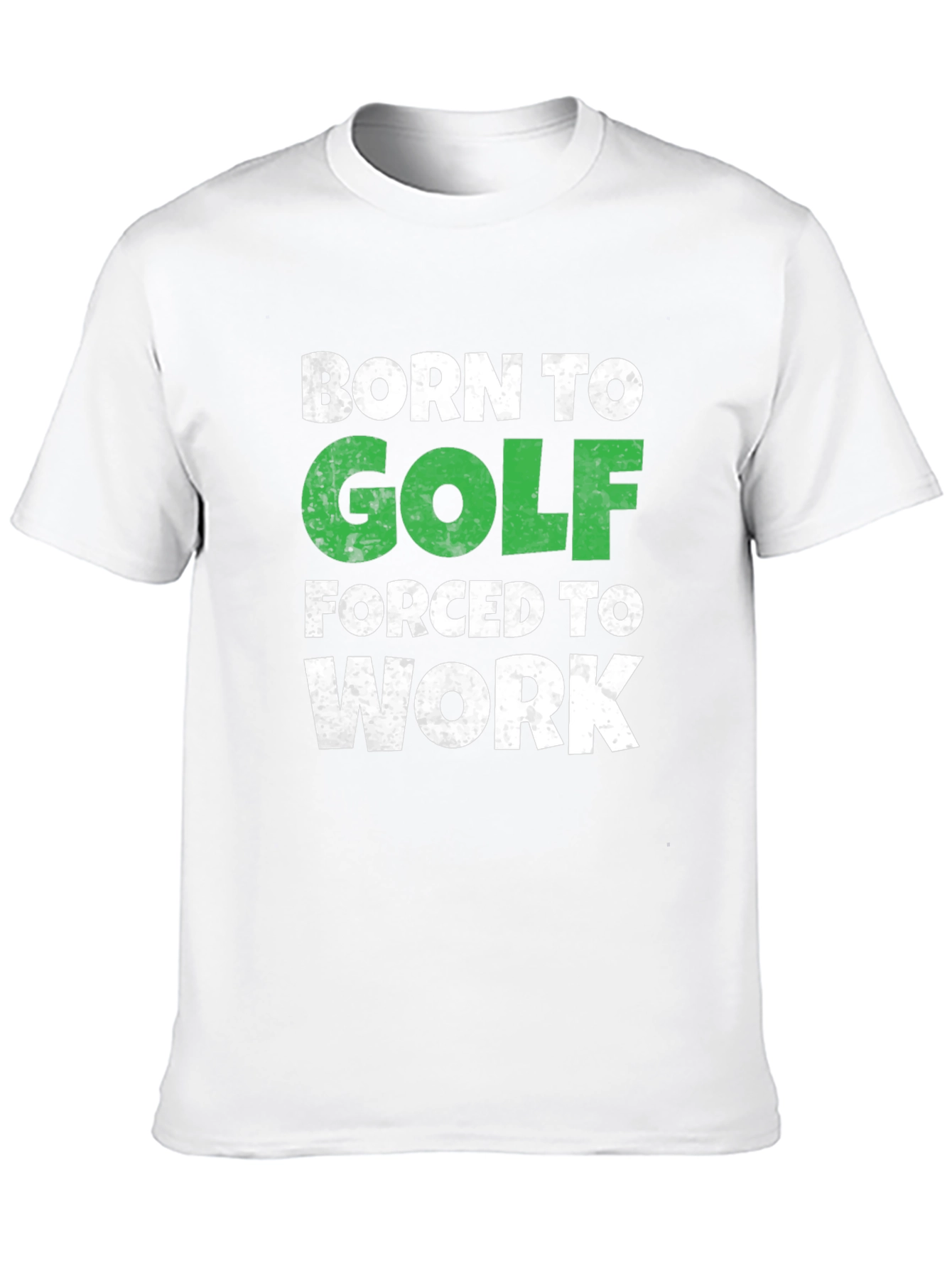Black Born to Golf T-Shirt - Humorous Golfer Tee view 10