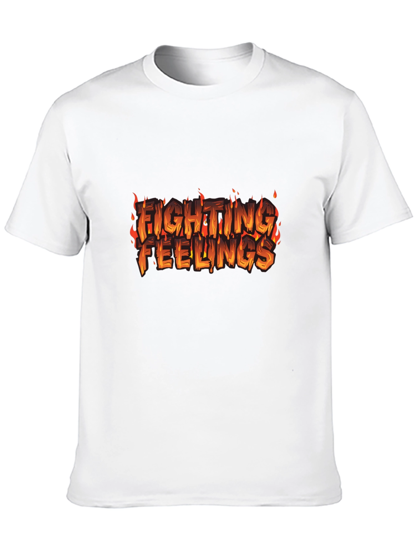 Black Fighting Feelings Graphic Tee - Black view 10