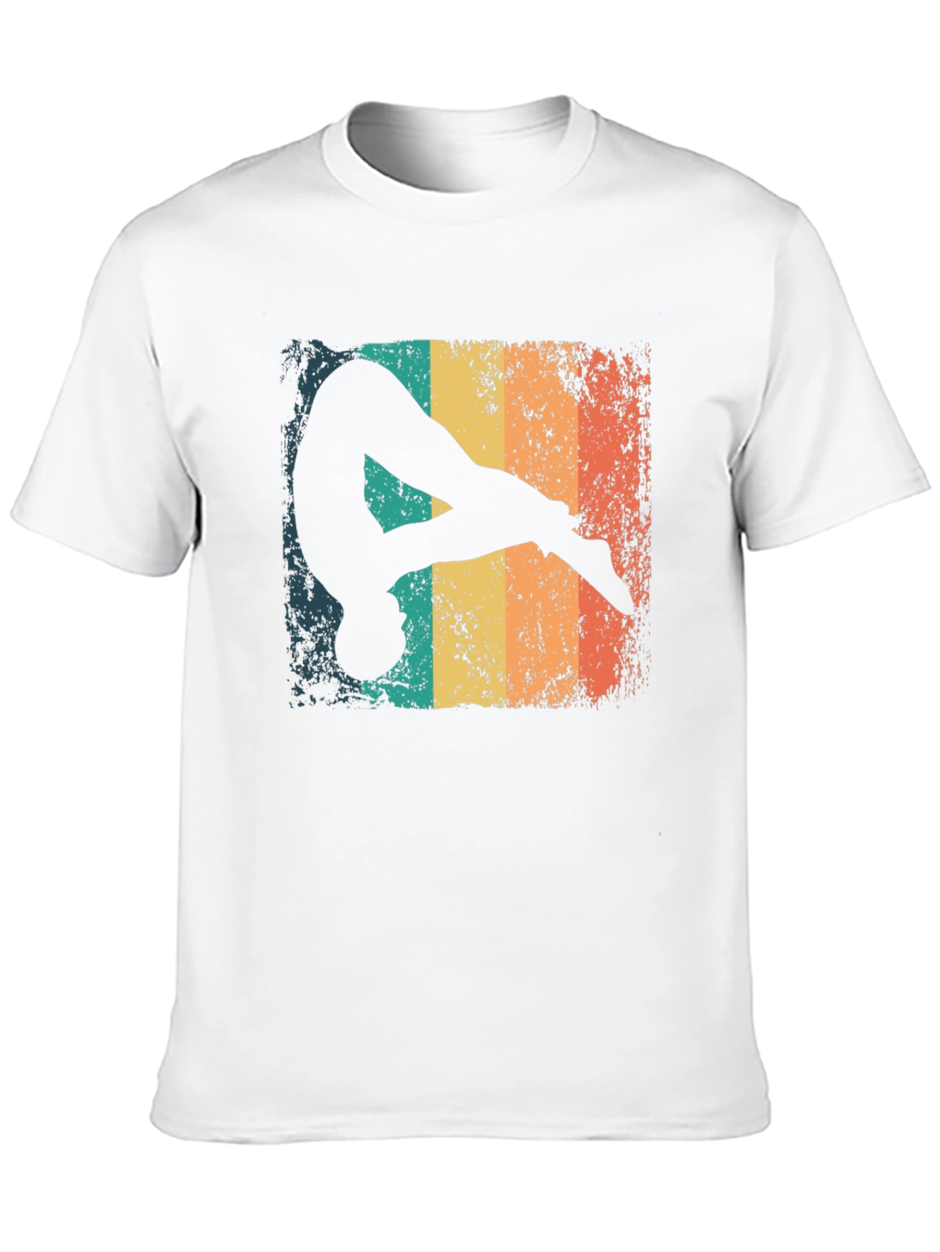Black Retro Gymnast Graphic T-Shirt view 10