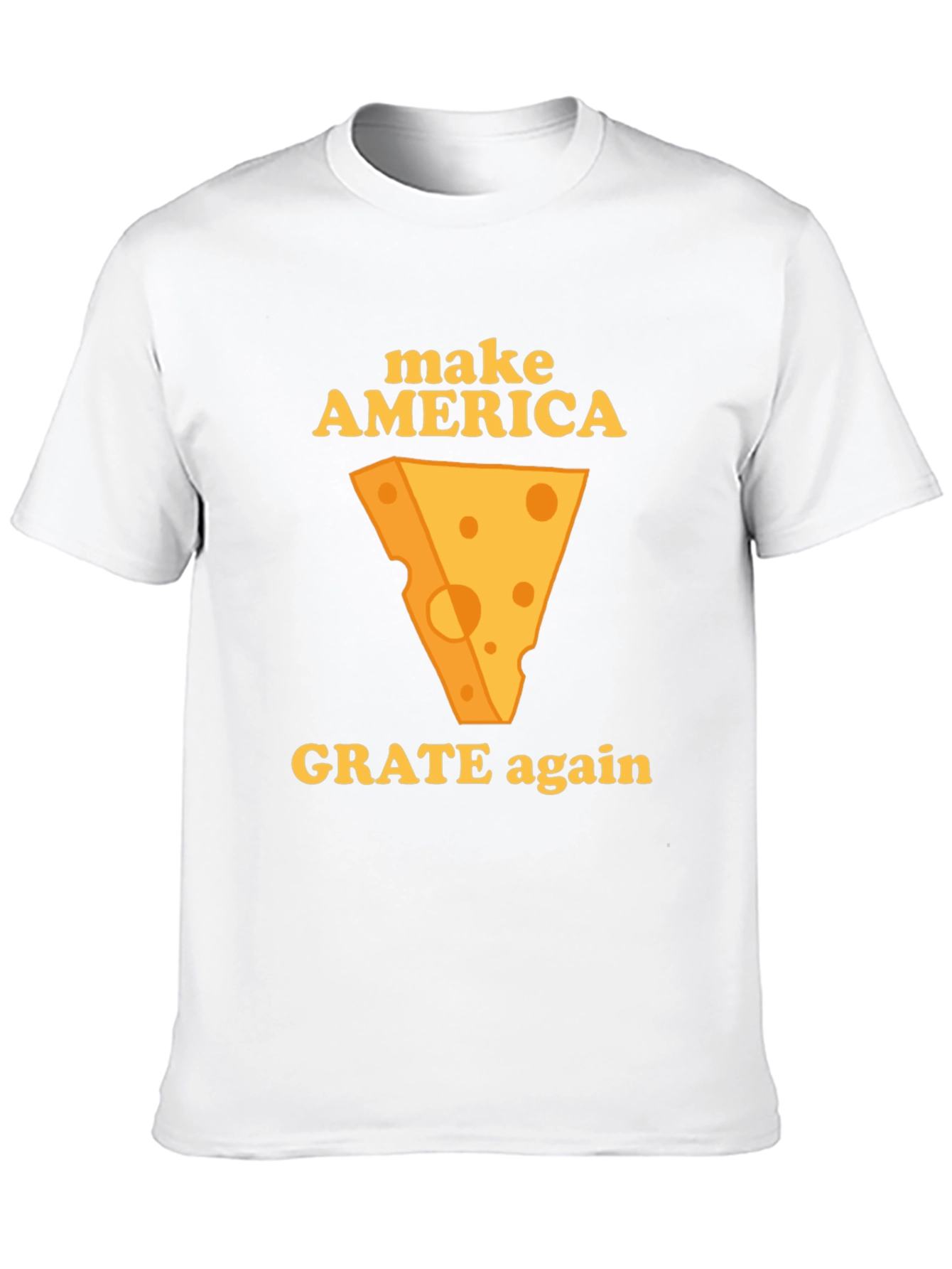 Black Make America Grate Again T-Shirt - Cheese Humor Tee view 10