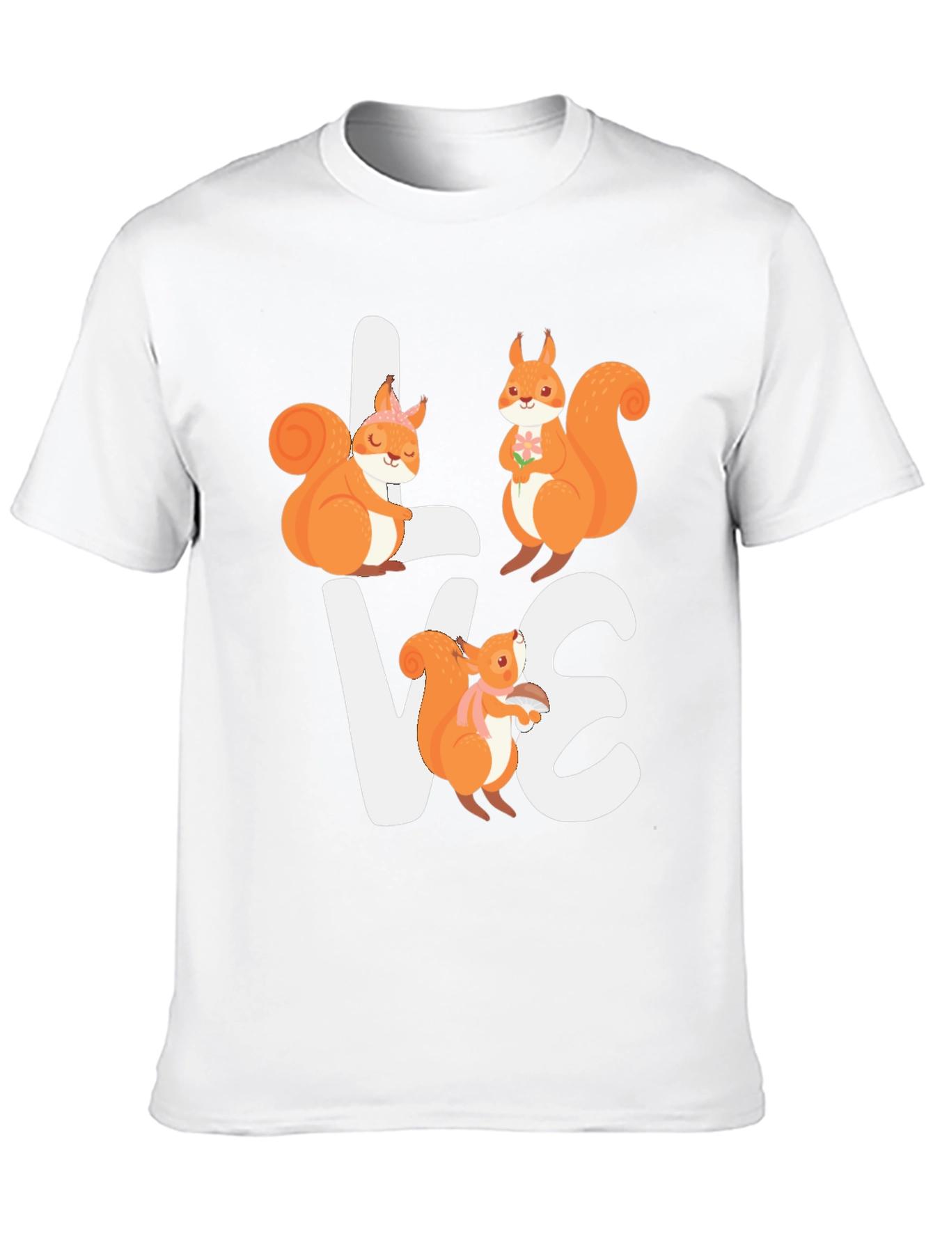 Black Squirrel Love Graphic T-Shirt - Adorable Animal Tee view 10