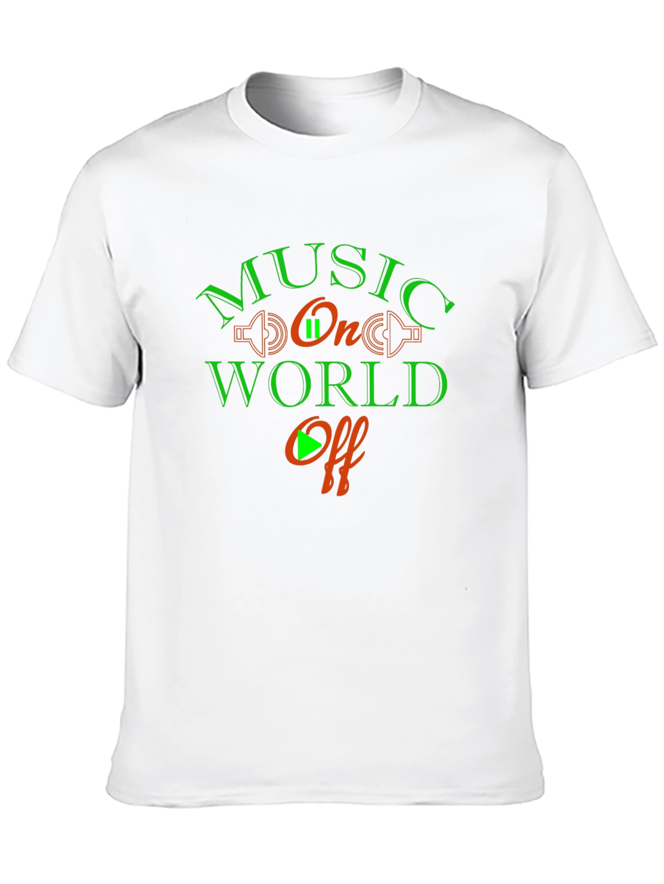 Black Music On World Off Graphic Tee view 10