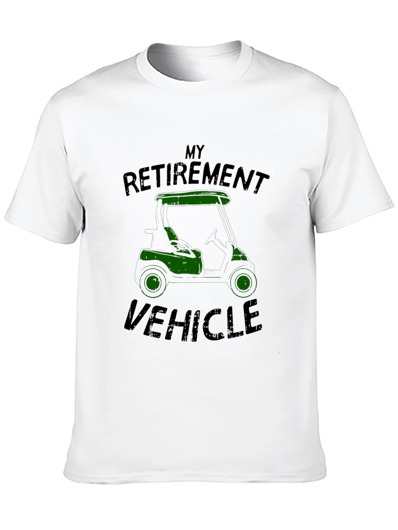 Black Retirement Vehicle Golf Cart T-Shirt view 10