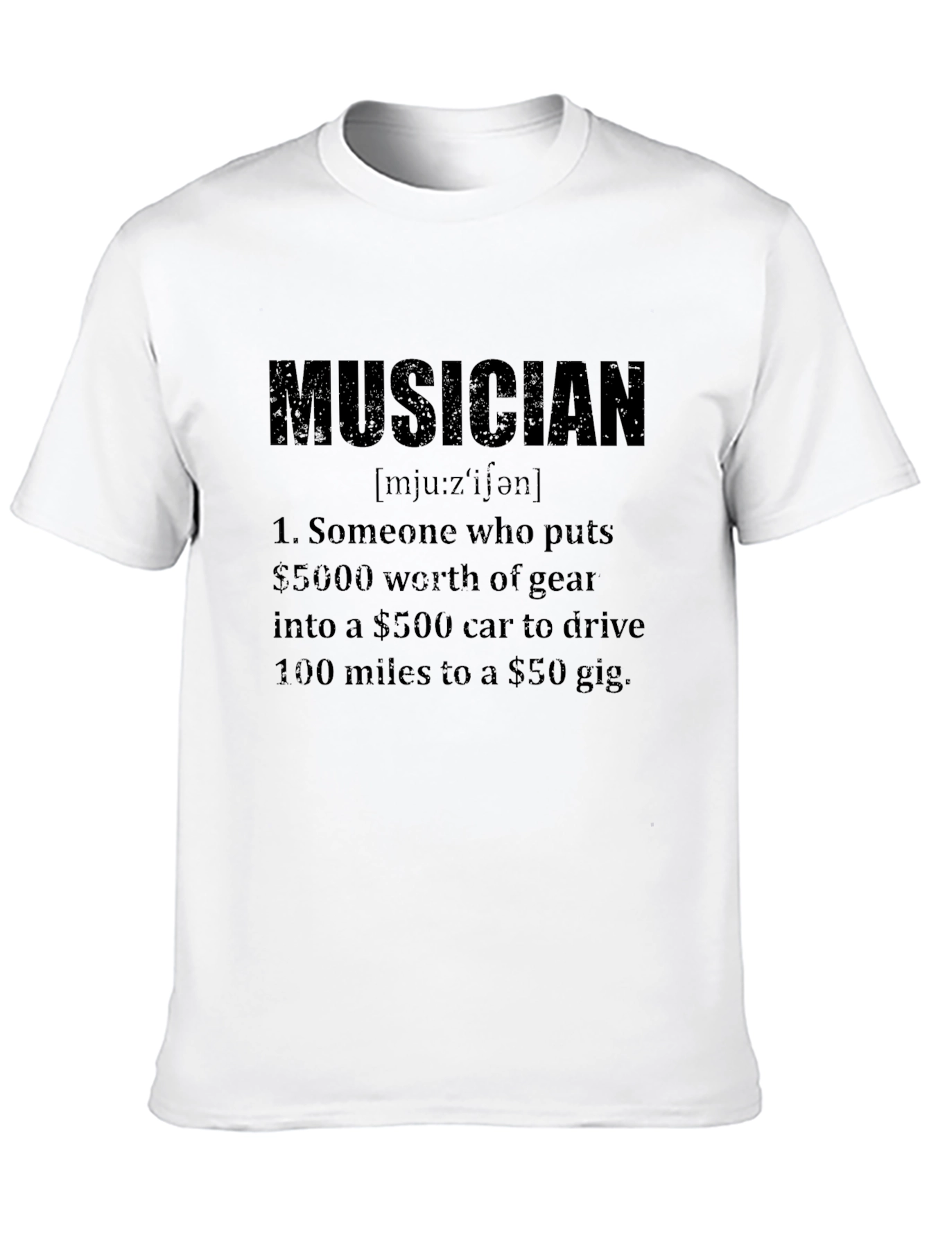 Black Musician Definition Graphic T-Shirt view 10