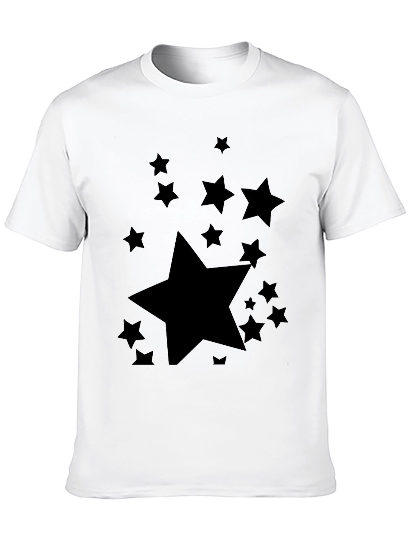 Black Starry Night Black T-Shirt view 10