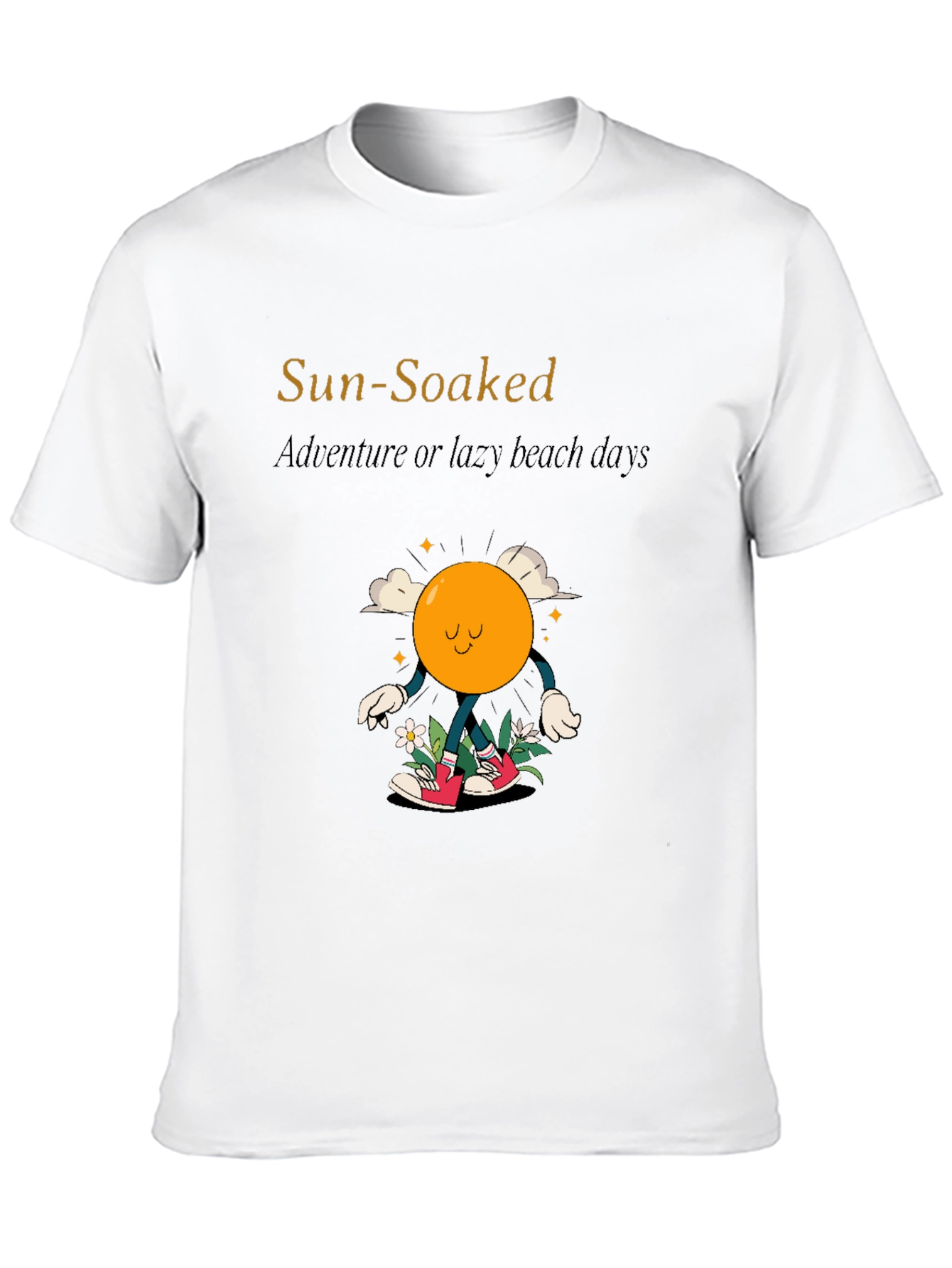 Black Sun-Soaked Adventure T-Shirt - Lazy Beach Days view 10