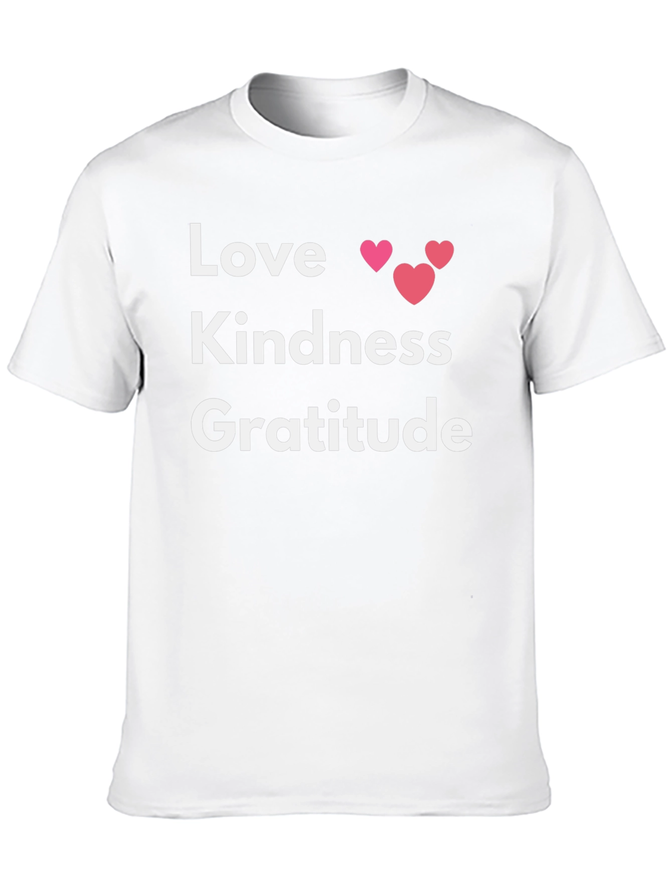 Black Love Kindness Gratitude Graphic Tee - Black view 10