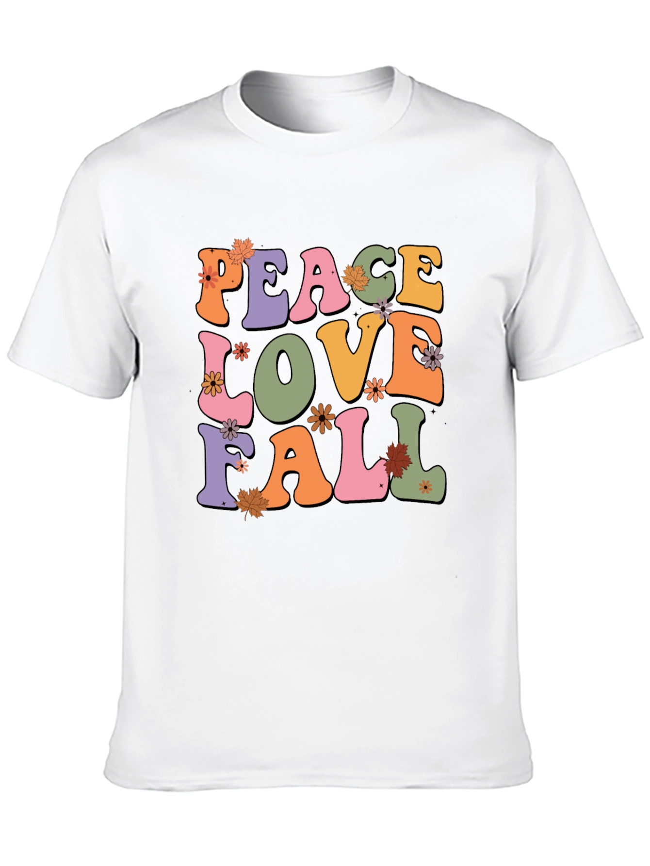 Black Peace Love Fall Graphic Tee view 10