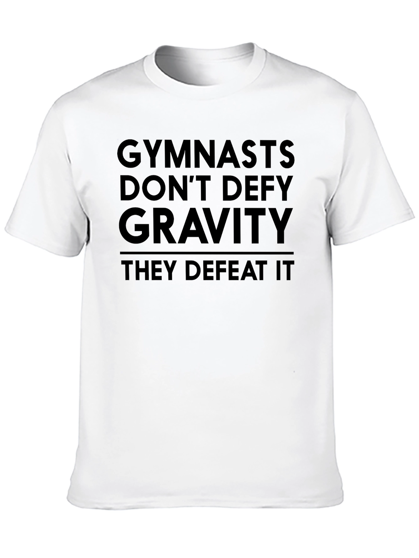 Black Gymnasts Defeat Gravity Black Graphic T-Shirt view 10