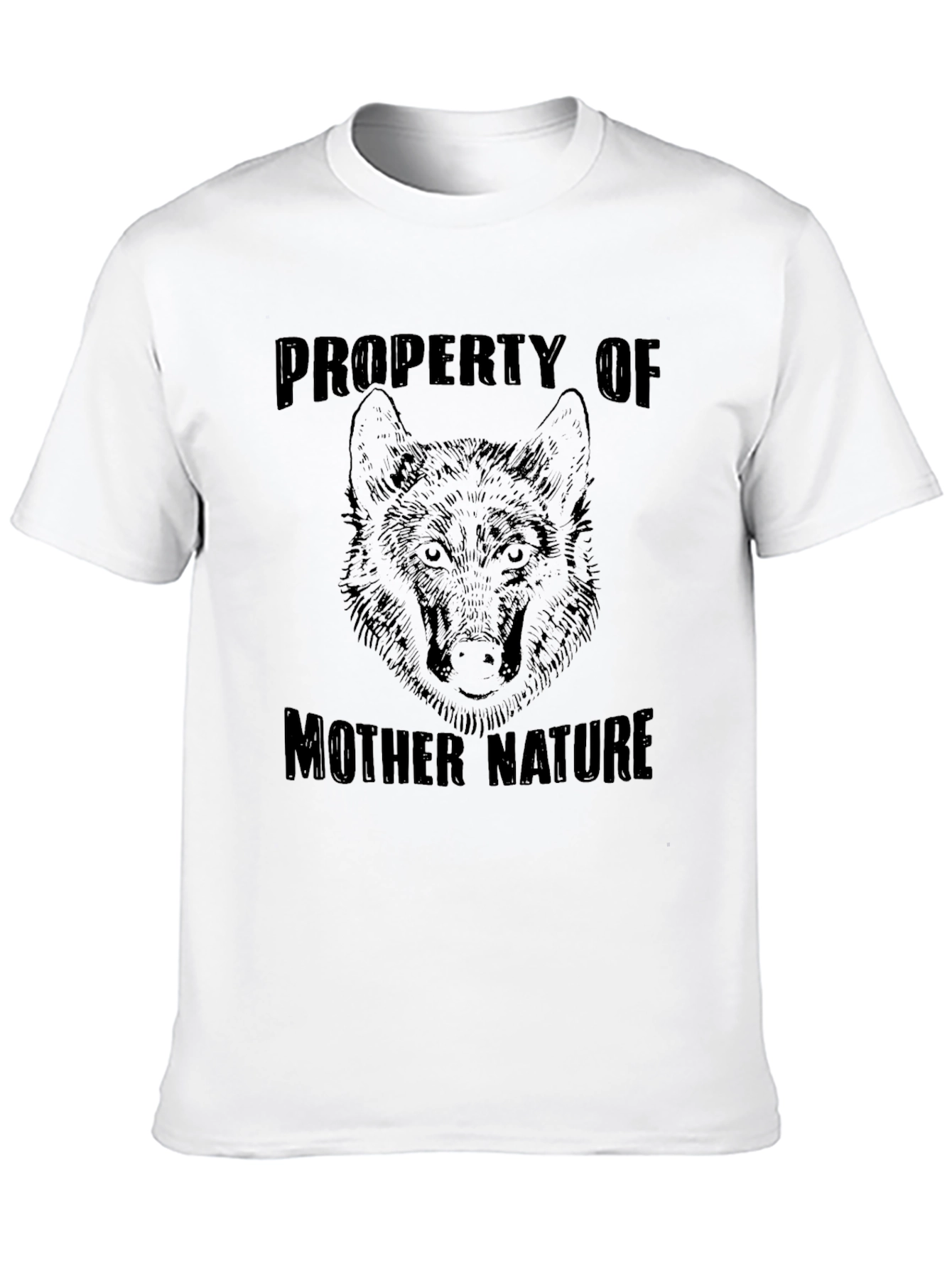 Property of Mother Nature Wolf Graphic T-Shirt - 10