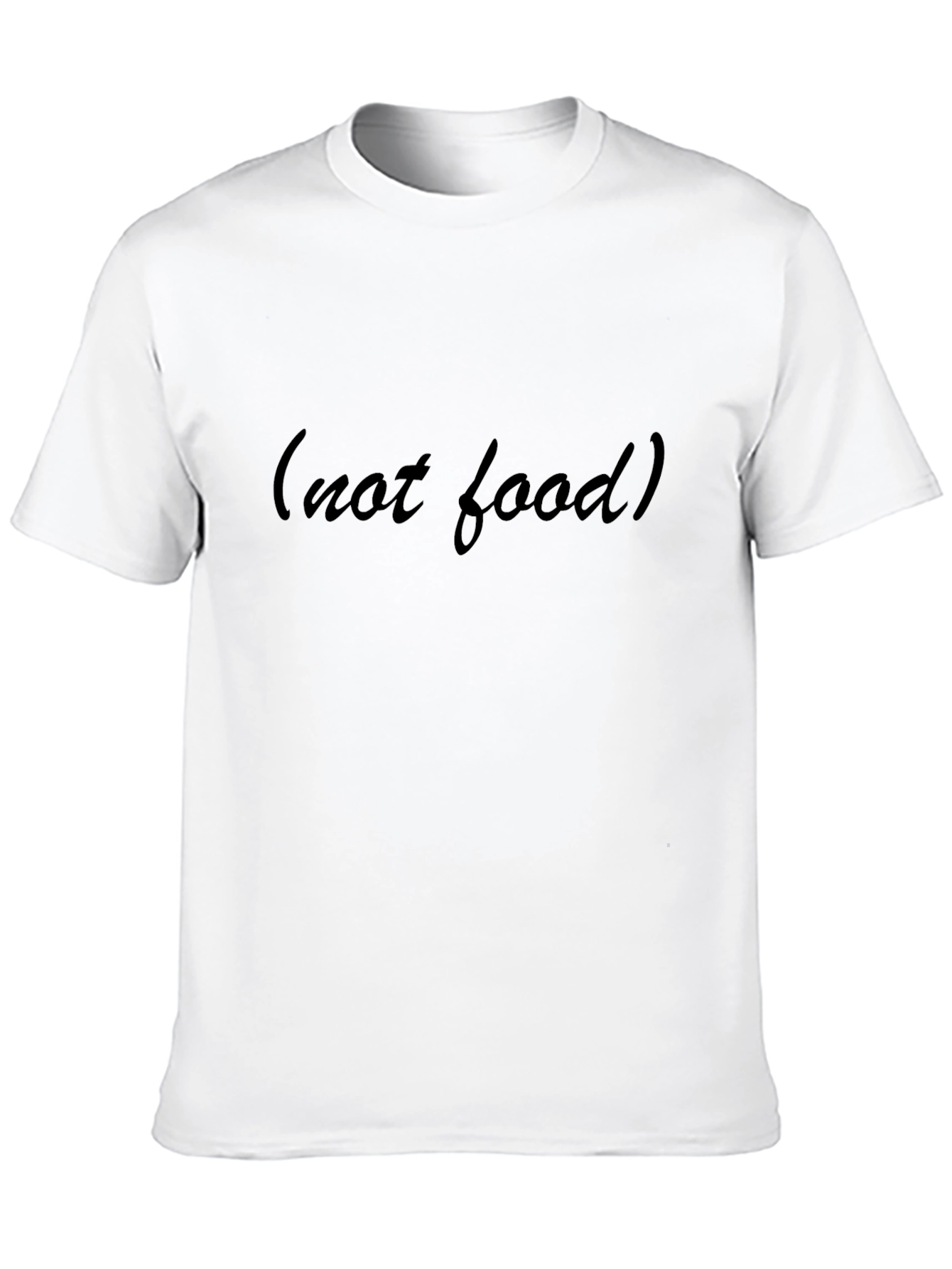 Black Not Food Men's T-shirt view 10