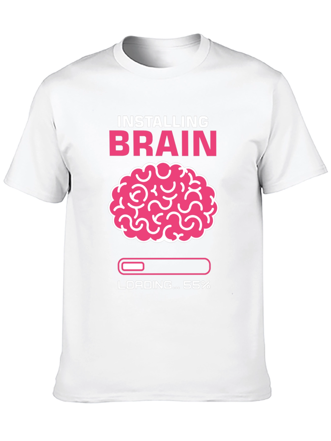 Black Installing Brain T-Shirt - Funny Nerd Tee view 10