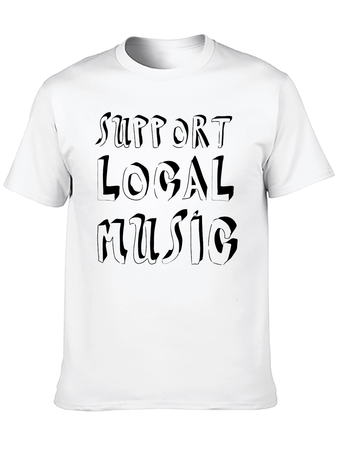 Black Support Local Music Black Graphic Tee view 10