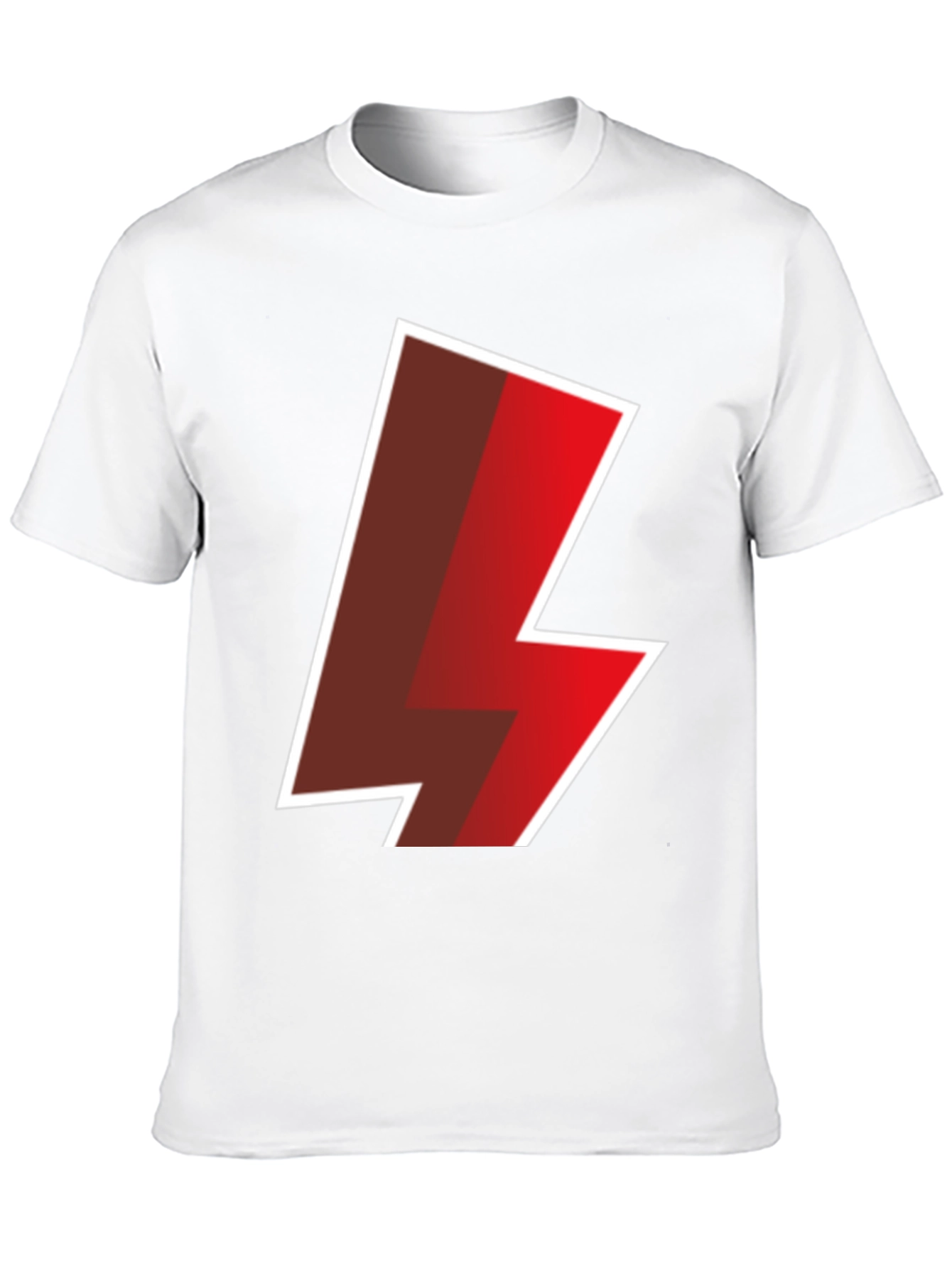 Black Bold Lightning Bolt Graphic Tee - Black view 10