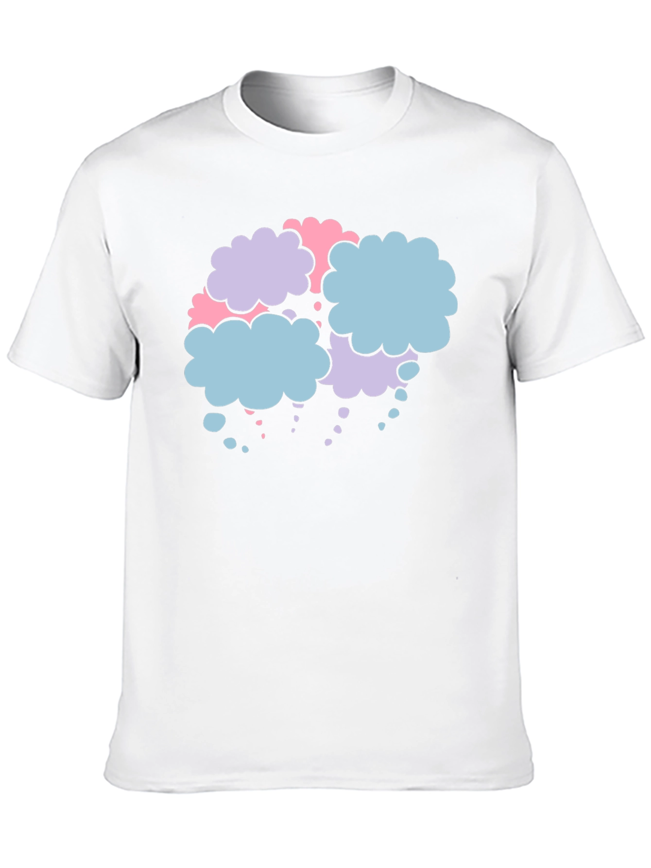 Black Cloud Bubble Graphic Tee - Soft Cotton Blend view 10